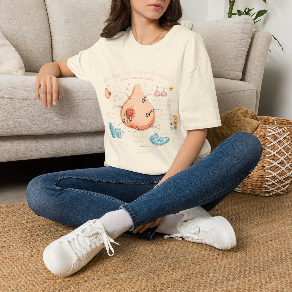 Breastfeeding Care T-Shirt — Caring For Your Breasts Nursing Guide Tee