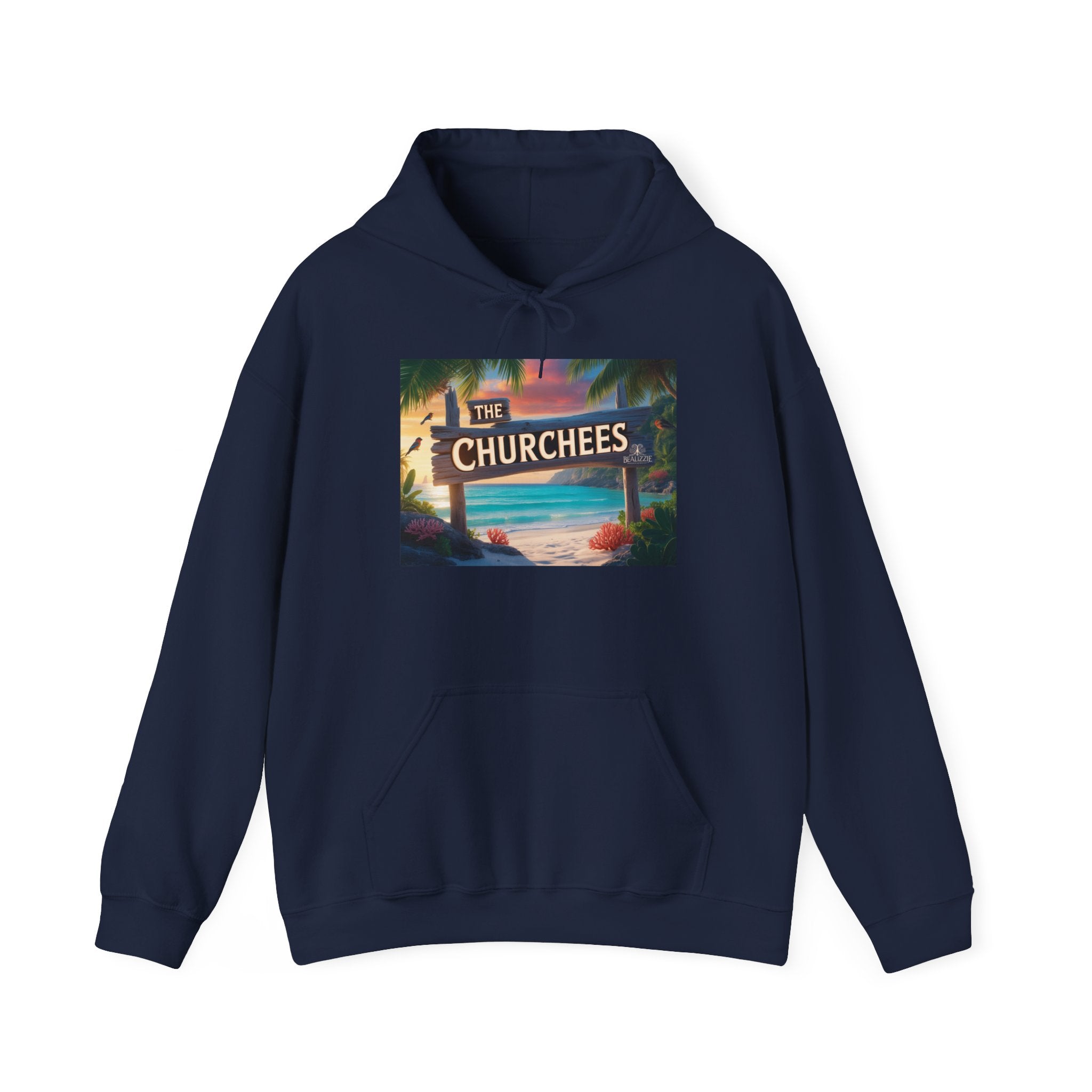 Le sweat à capuche Churchees Retro Beach – Sweat-shirt graphique surf vintage