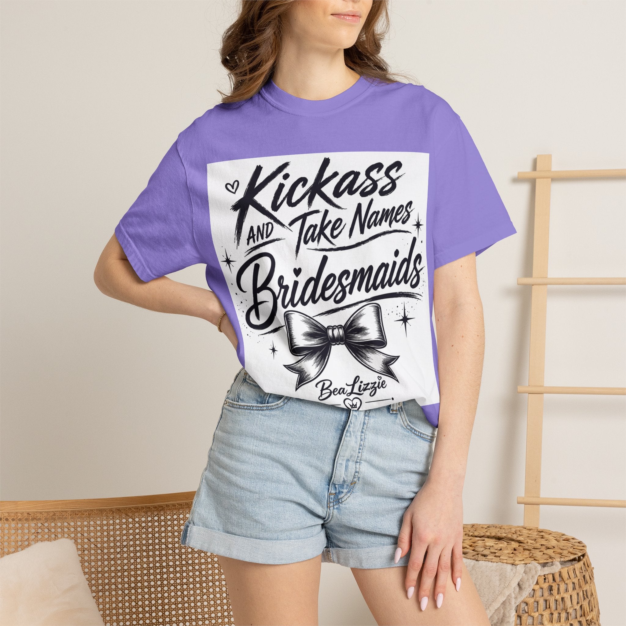 Bridesmaid T-Shirt - "Kickass and Take Names" Bridal Party Tee
