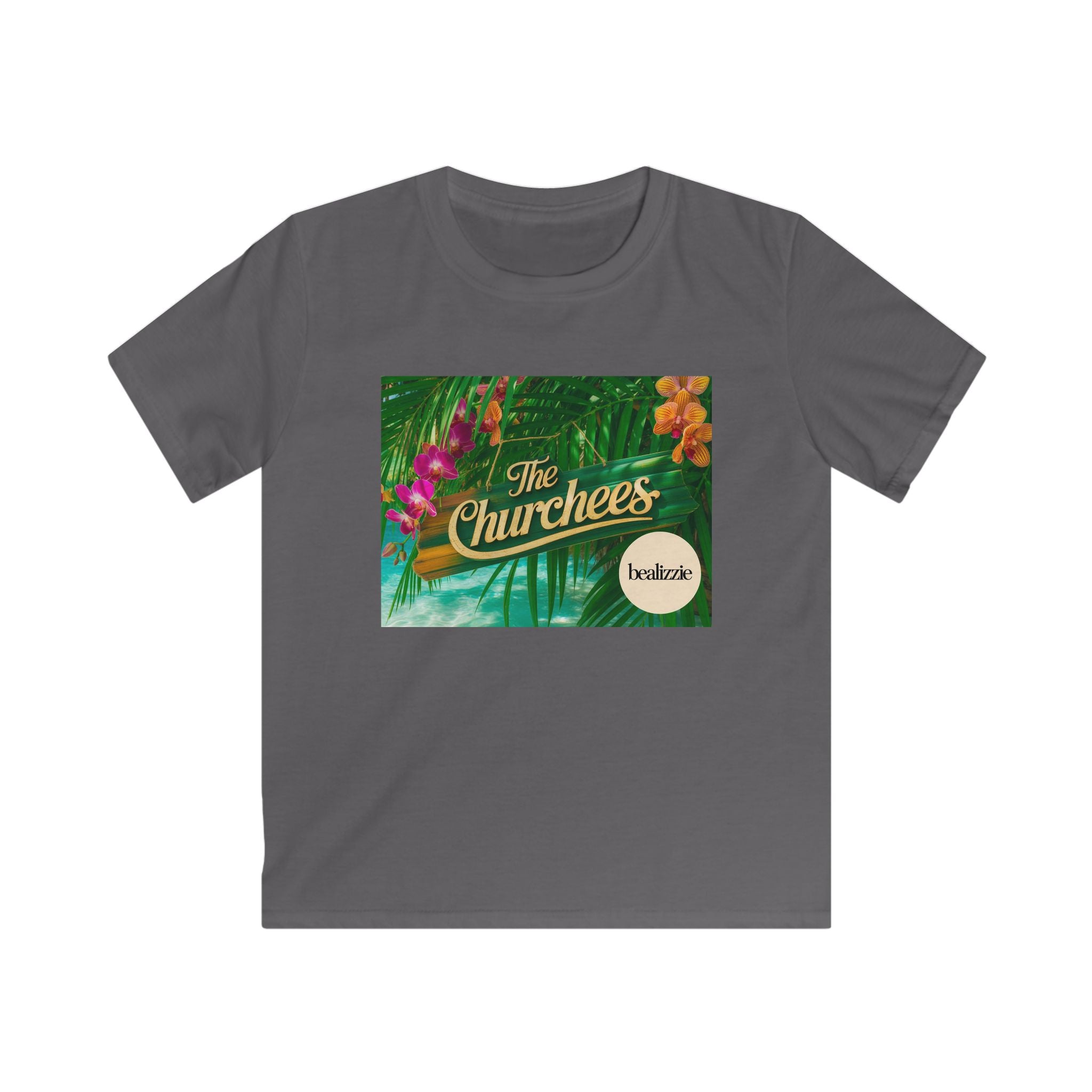 T-shirt enfant — Logo « The Churchees » Tropical (Fleurs hawaïennes)