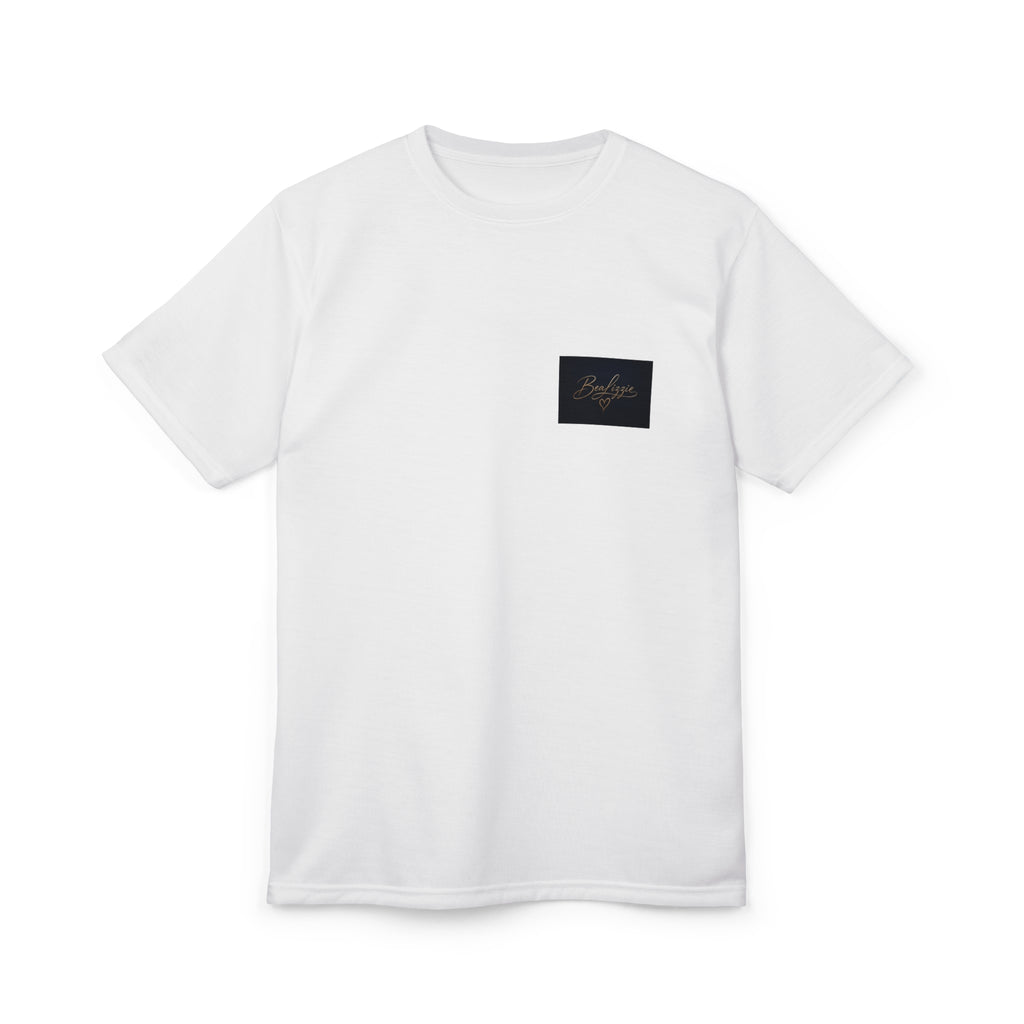 Minimal Script Pocket Tee — 'Breathe' Casual Unisex T‑Shirt