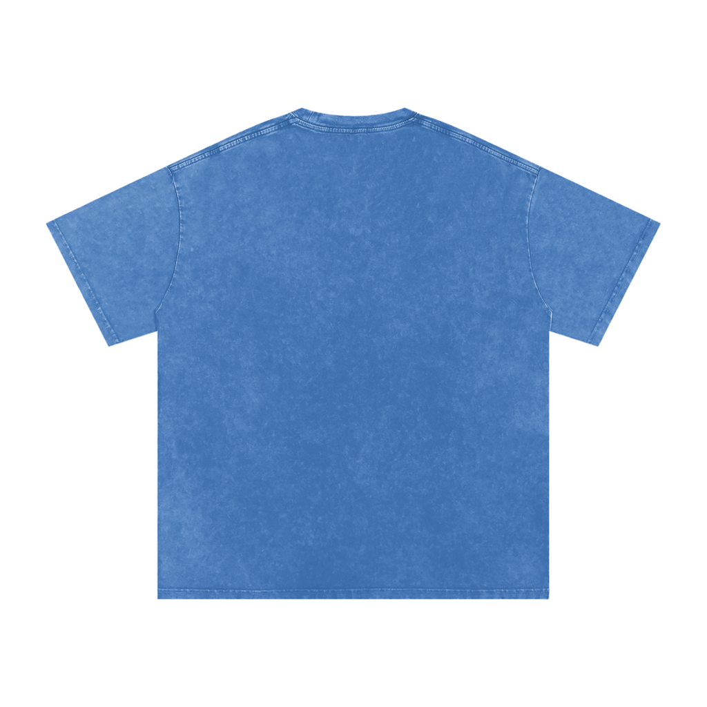 T-shirt oversize en coton délavé à la neige