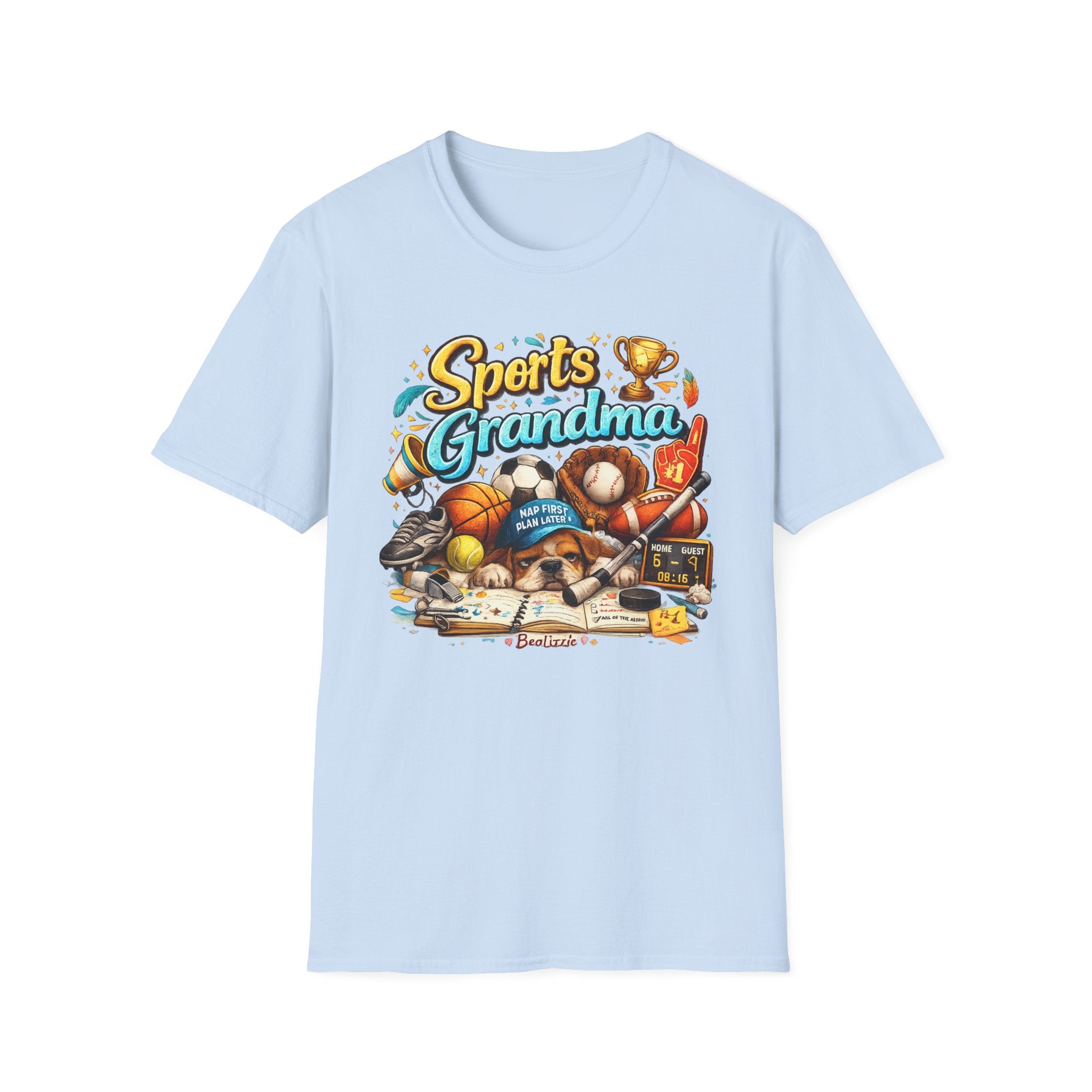 Sports Grandma T-Shirt — Retro Trophy & Multi-Sport Graphic Tee for Active Grandmas