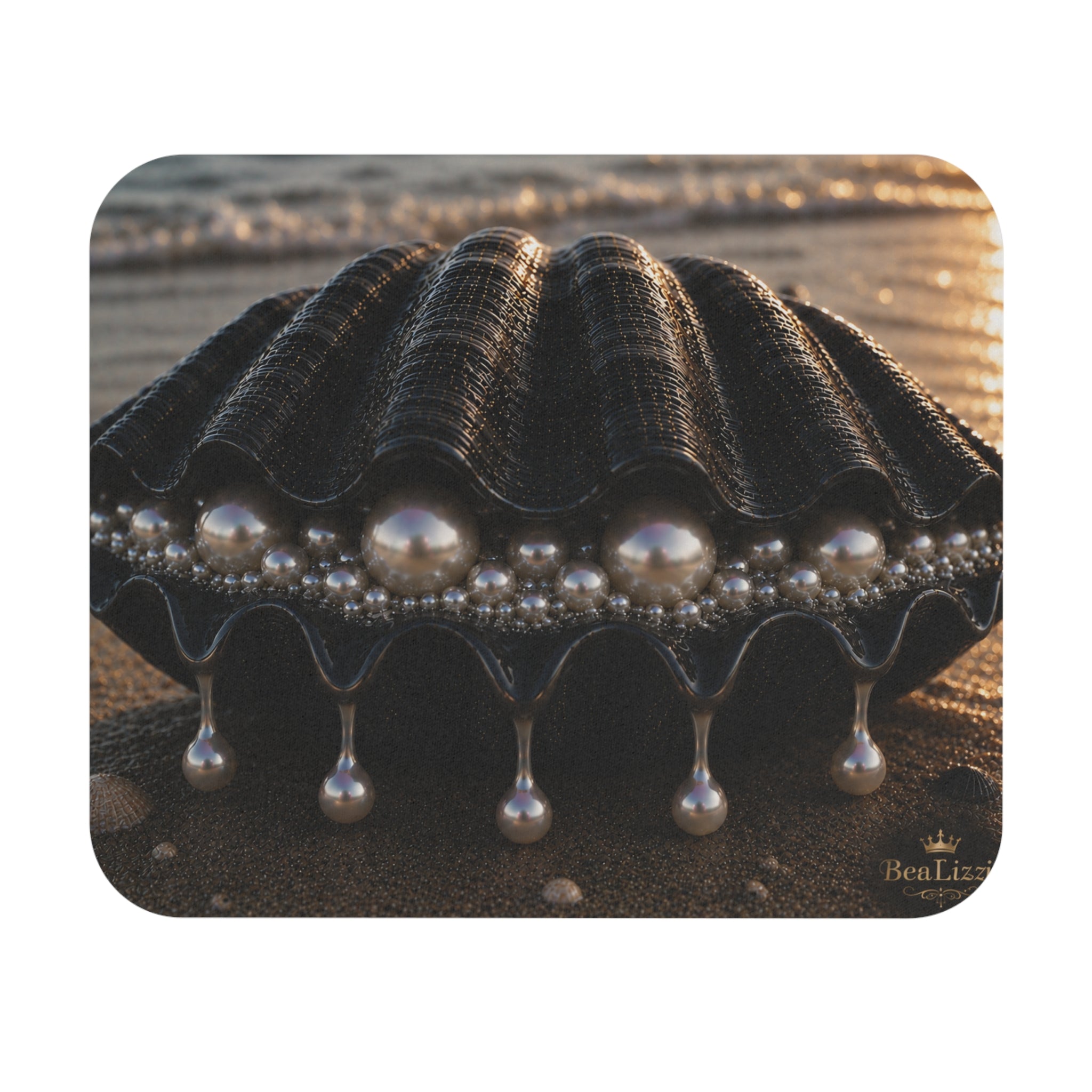 Seashell Pearl Beach Mouse Pad