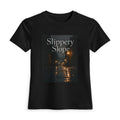 T-shirt femme Pente Glissante — T-shirt graphique de rue pluvieuse et morose