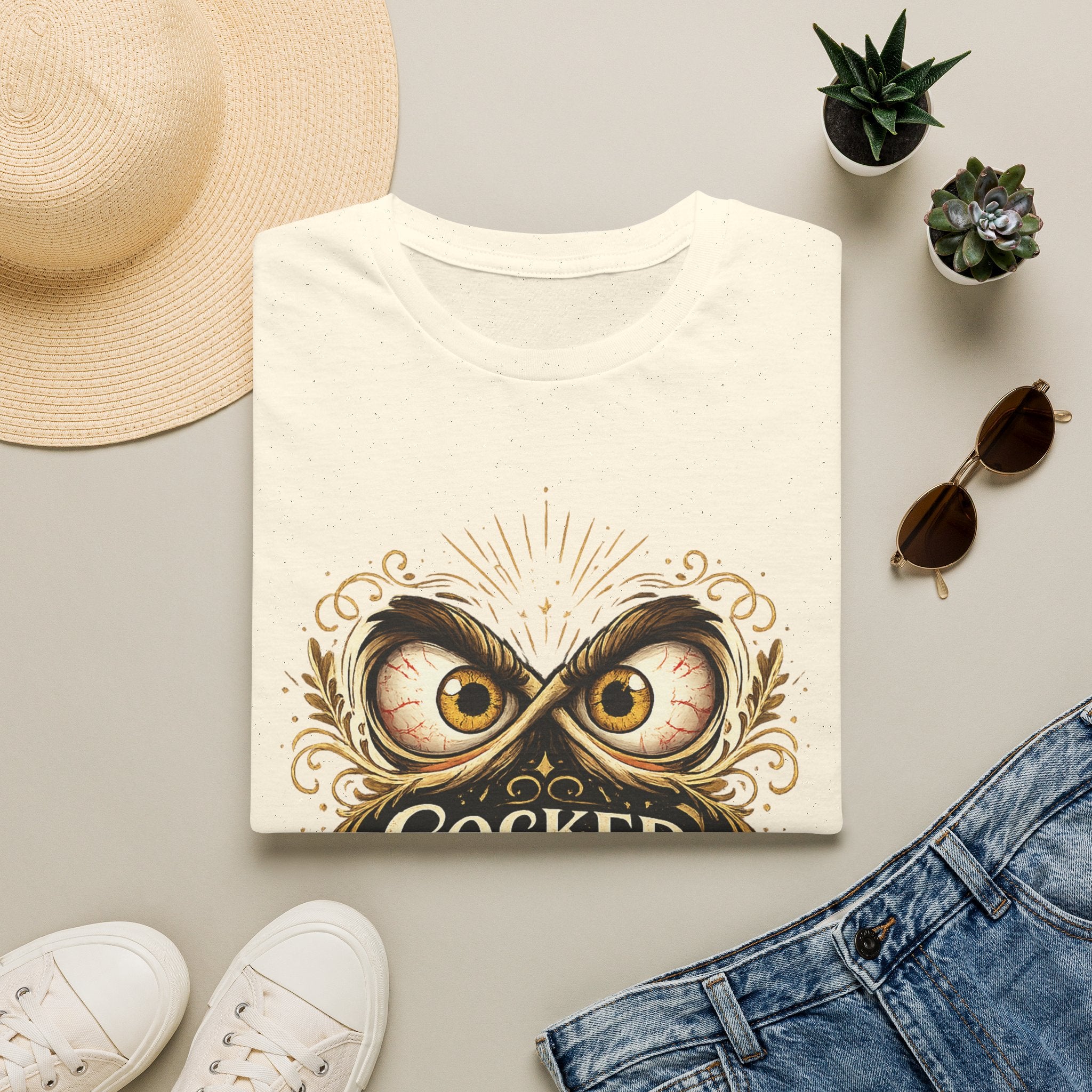 T-Shirt — "Cocked Like a Pistol" Owl Graphic Tee
