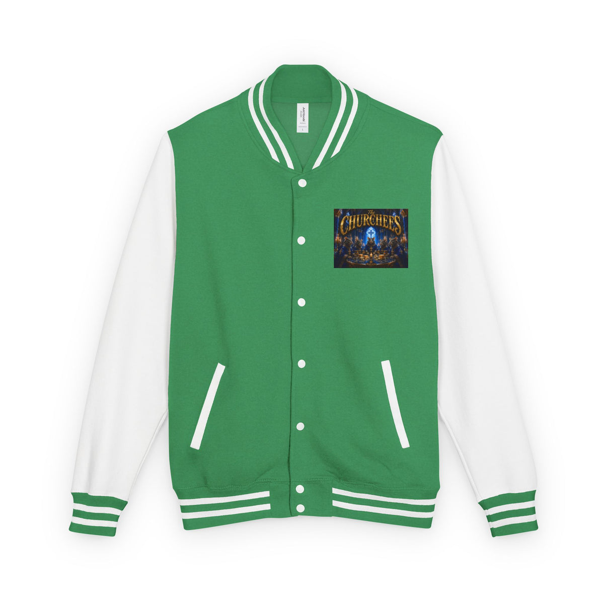 The Churchees Logo Letterman Jacket — Retro Band Varsity Jacket