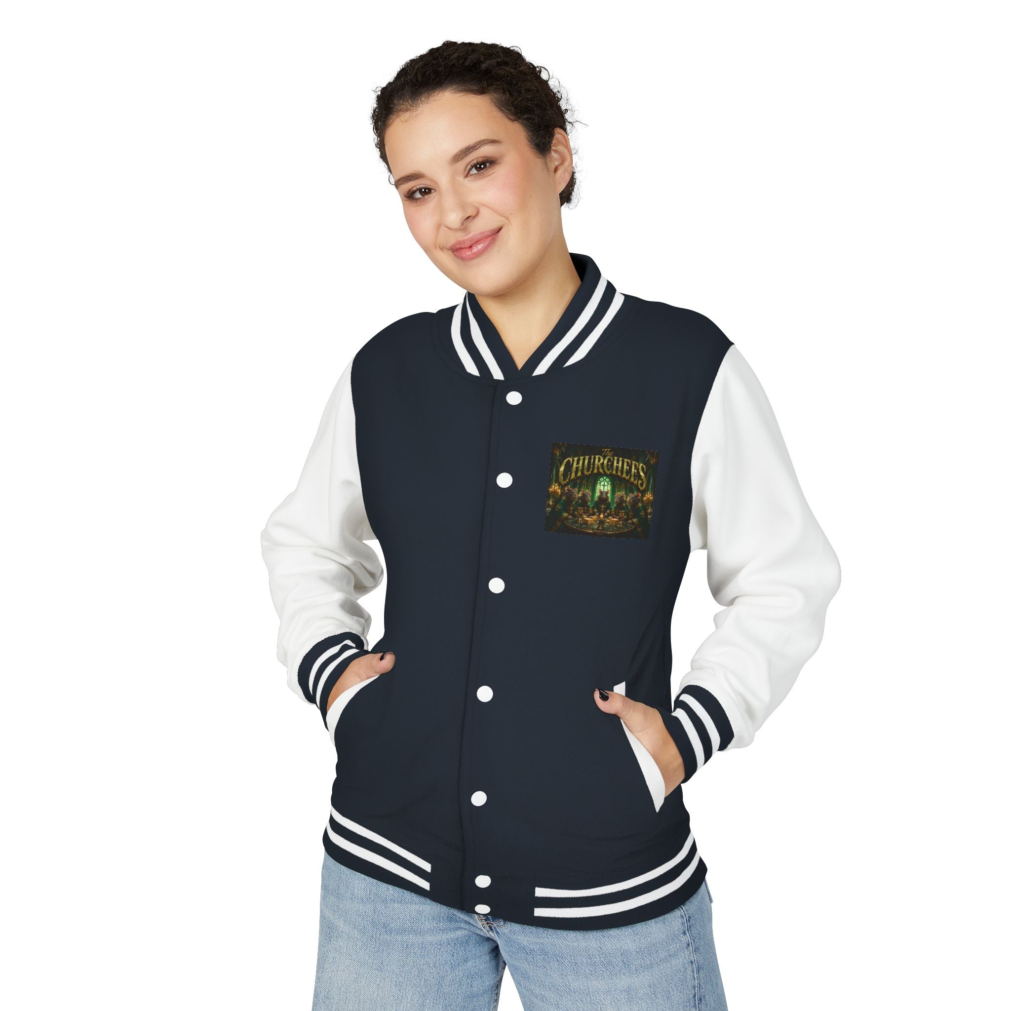 Letterman Jacket — The Churchers Band Logo Varsity Jacket