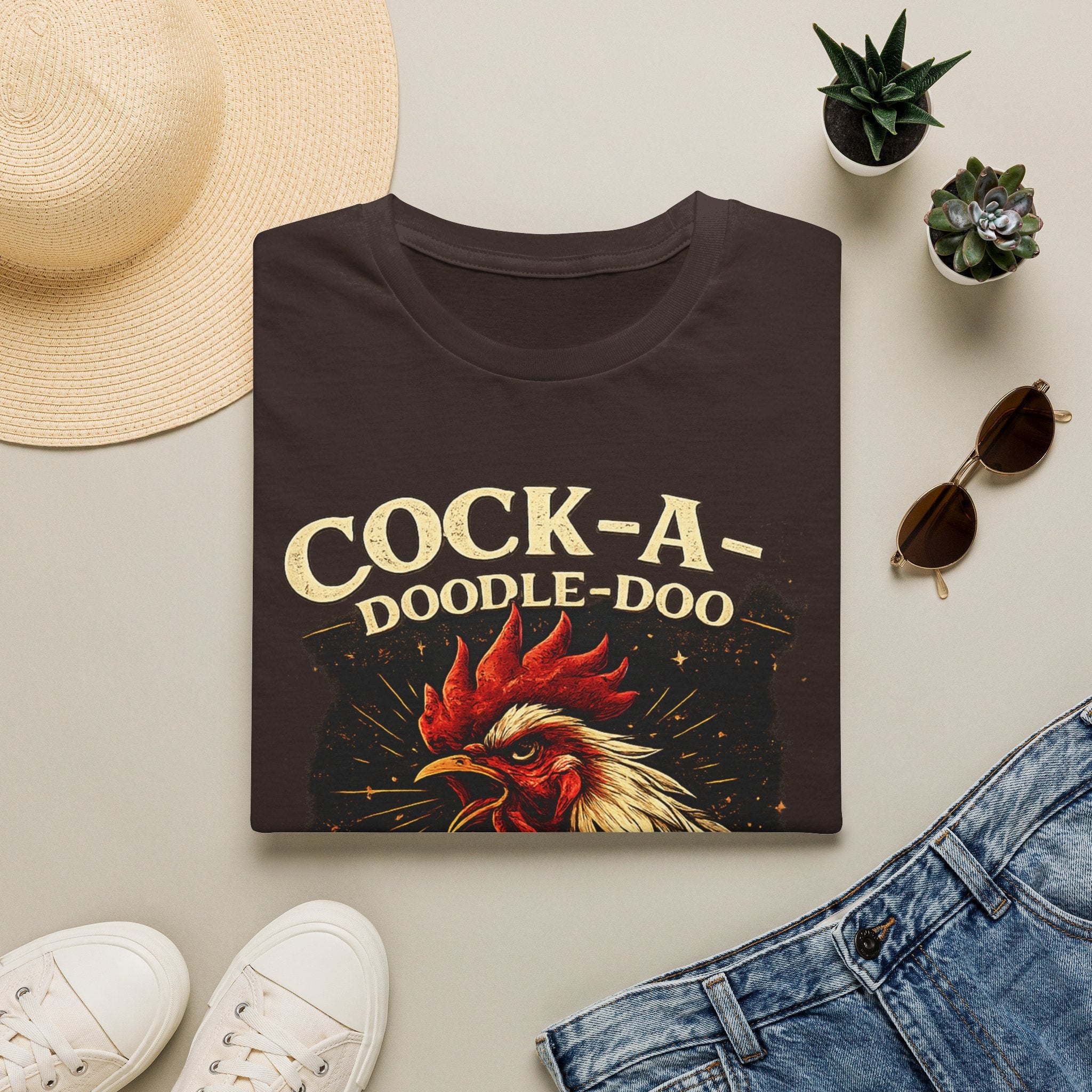 Cock-a-Doodle-Doo Bitch T-Shirt — Funny Rooster Graphic Tee