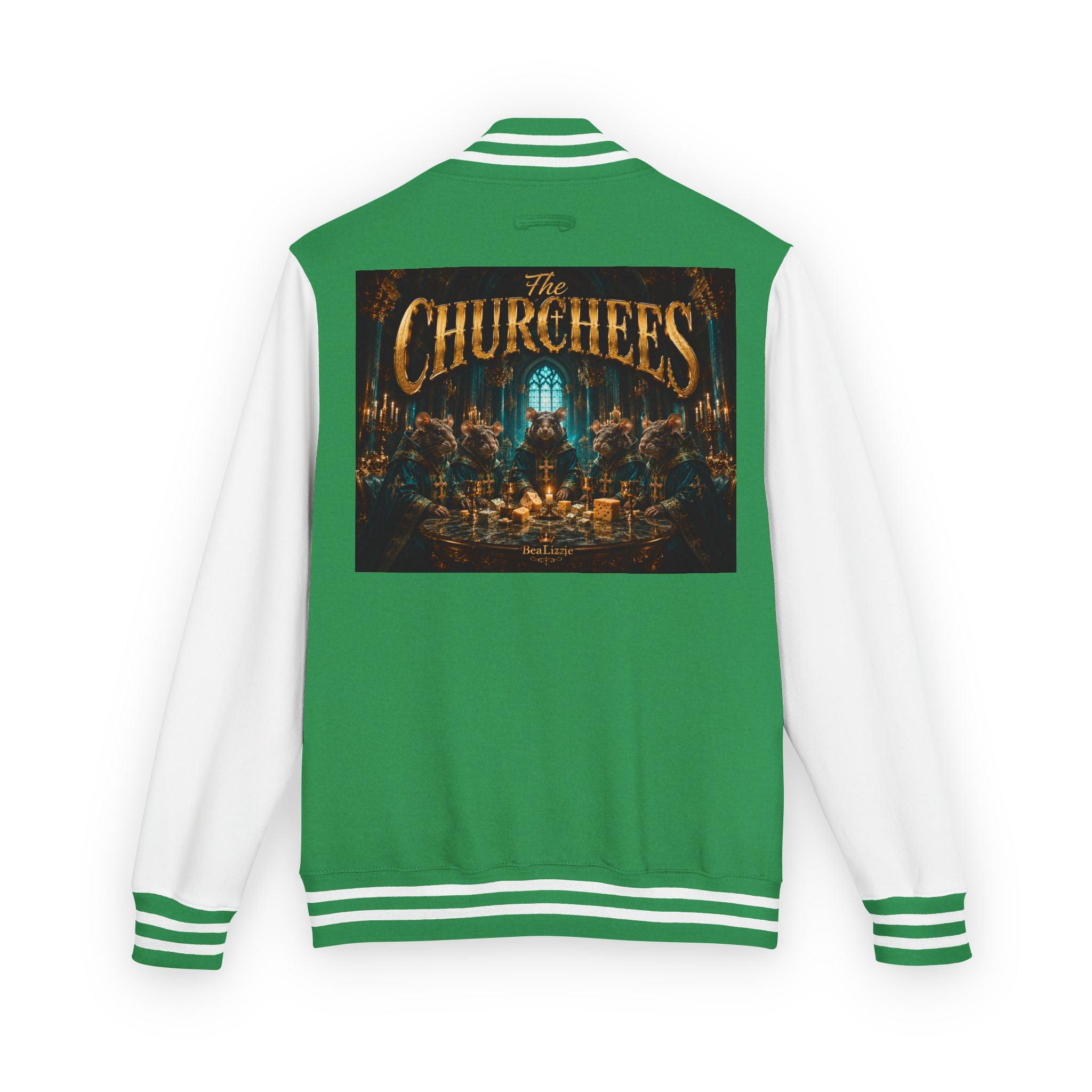 Letterman Jacket — "The Churchees" Retro Band Varsity Jacket