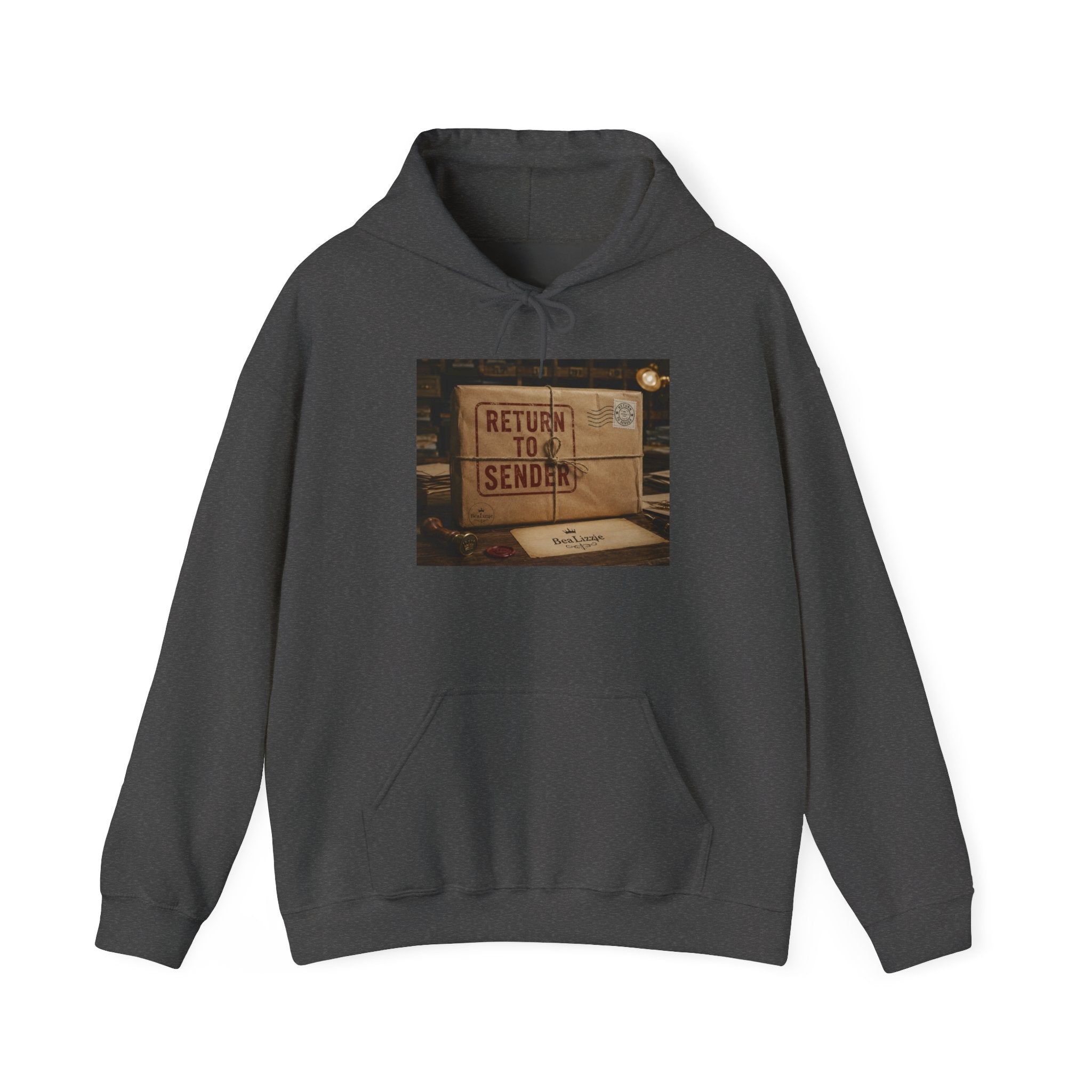 Sweat à capuche « Retour à l'expéditeur » – Motif boîte aux lettres vintage