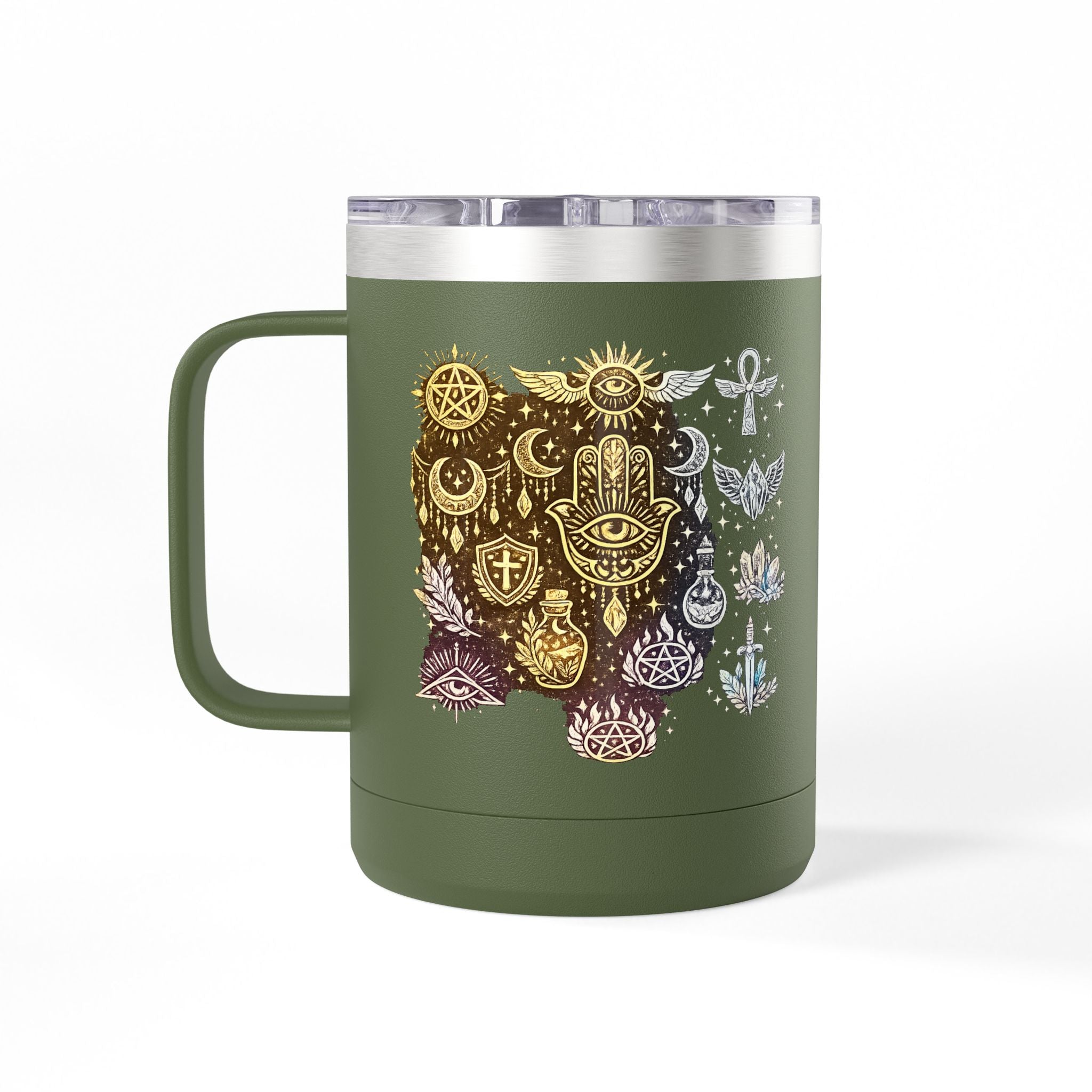 Skull & Anchors 15oz Insulated Coffee Mug Tumbler — Nautical Gothic