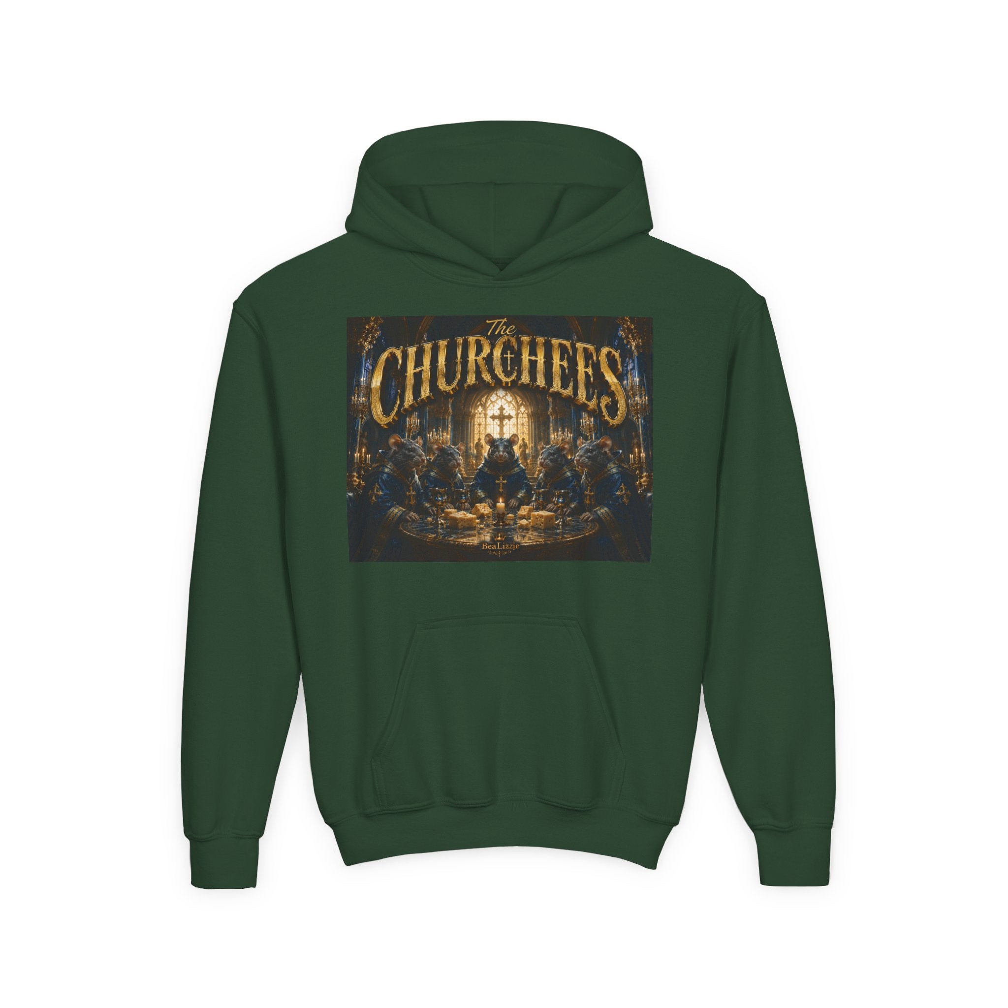 Youth Hoodie — 'CHURCHEES' Graphic Sweatshirt