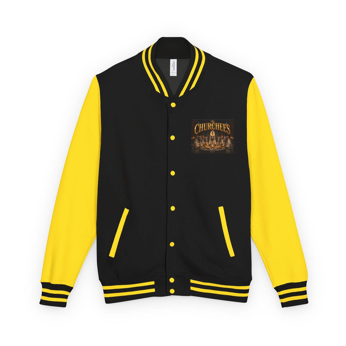 Letterman Jacket — 'The Churchees' Vintage Horror Band Varsity Jacket