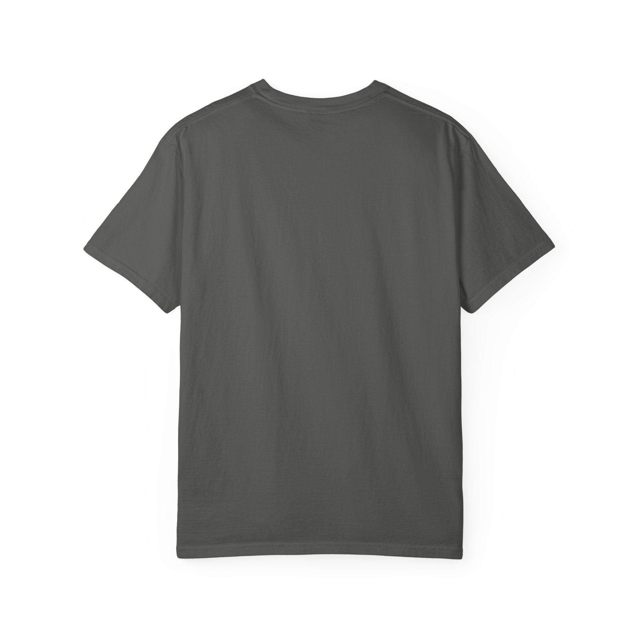 Minimalist "Breathe" Script T-Shirt — Small Center Dot Design