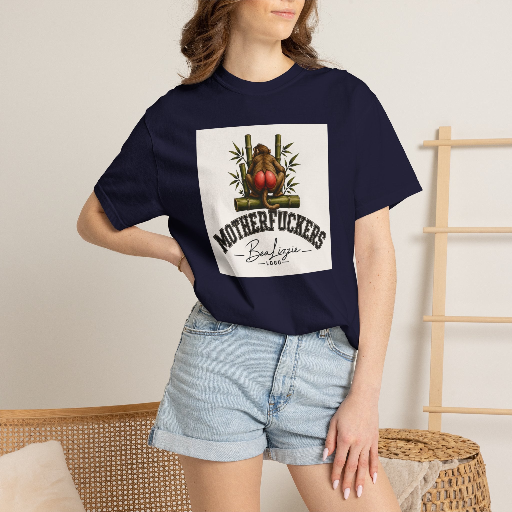 Motherfuckers Buddha Graphic T-Shirt — Retro Buddha & Bamboo Illustration Tee