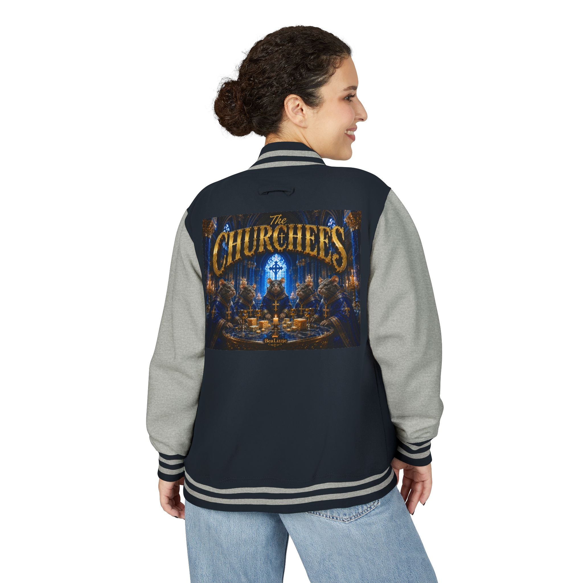The Churchees Logo Letterman Jacket — Retro Band Varsity Jacket