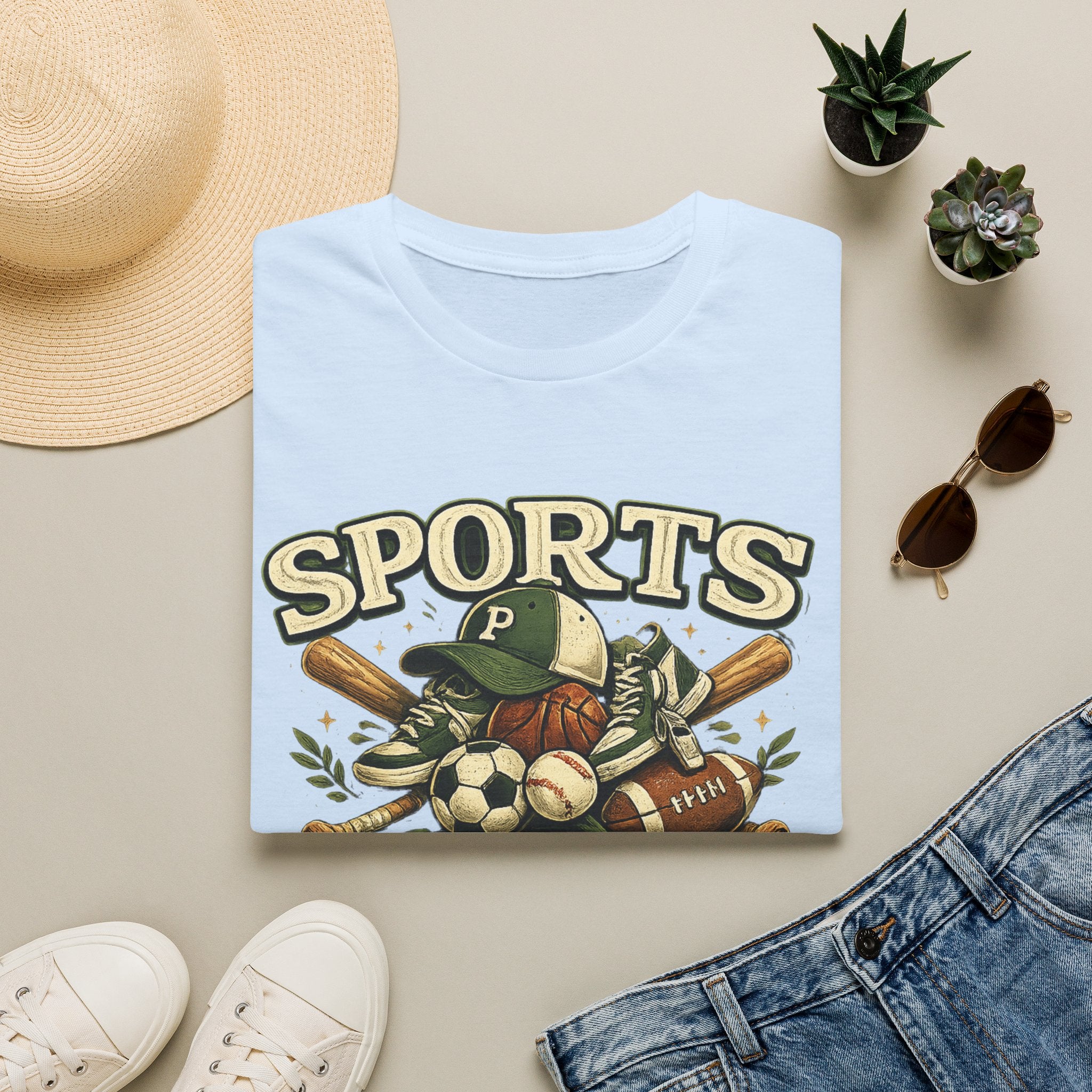 Sports Papa T-Shirt — Loving & Loud Vintage Sports Dad Tee