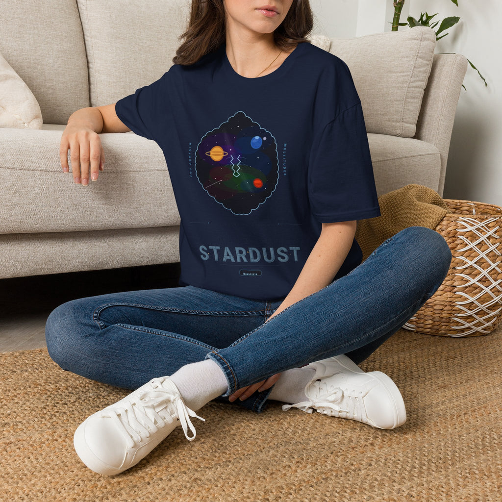 Galaxy Graphic T‑Shirt — 'Making Stardust' Cosmic Planet Tee