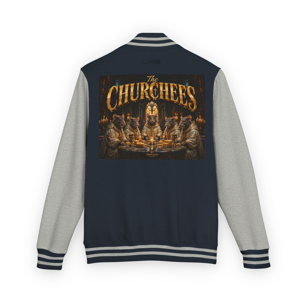 Letterman Jacket — 'The Churchees' Vintage Horror Band Varsity Jacket