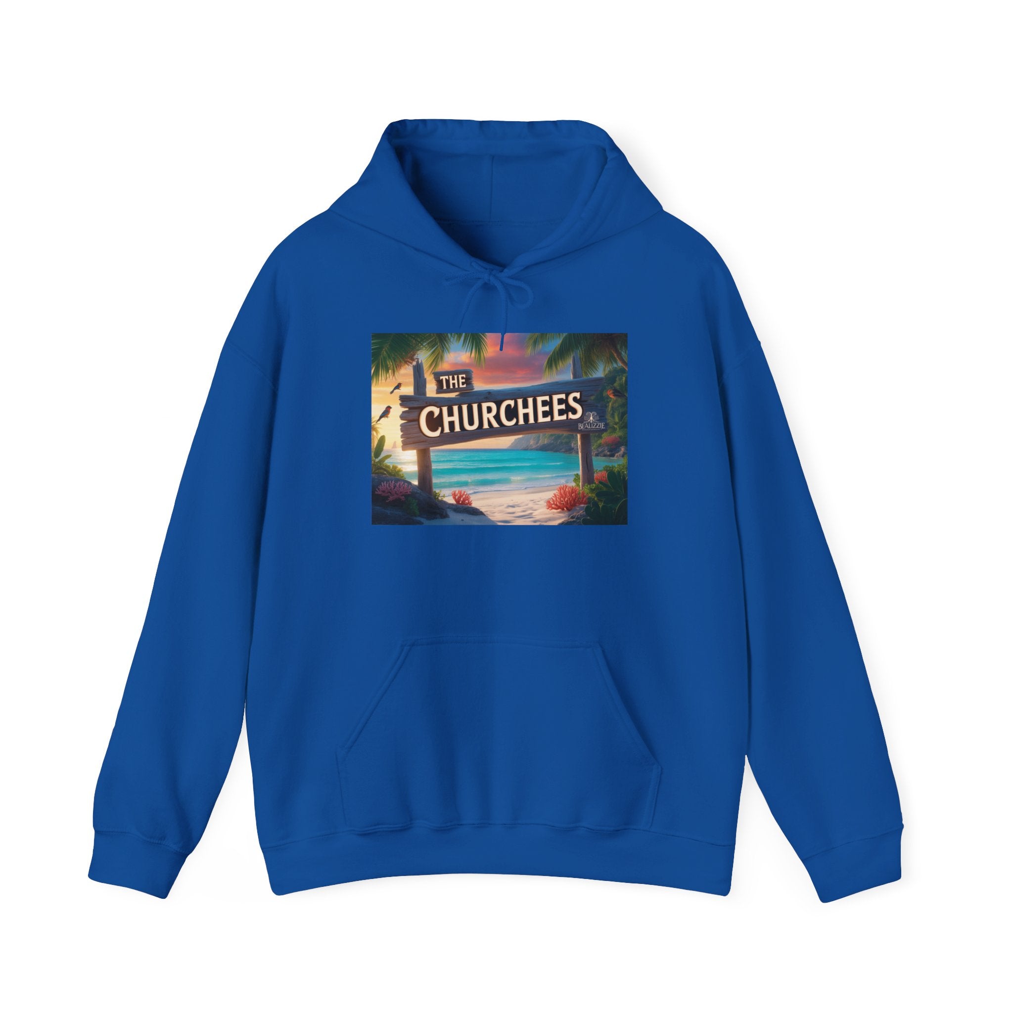 Le sweat à capuche Churchees Retro Beach – Sweat-shirt graphique surf vintage