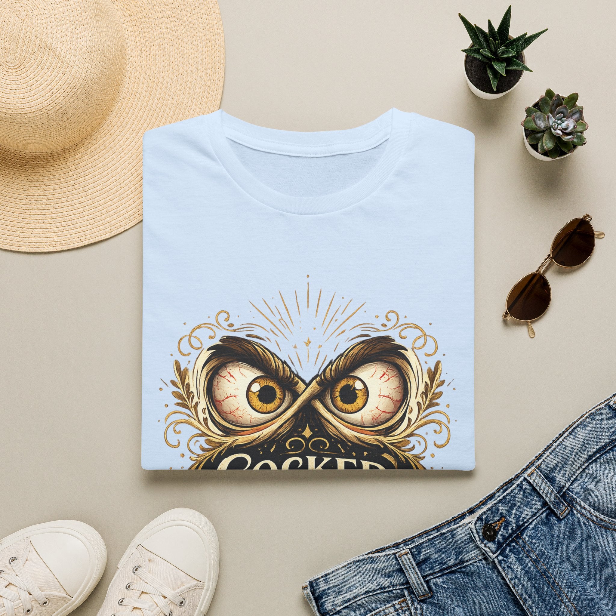 T-Shirt — "Cocked Like a Pistol" Owl Graphic Tee