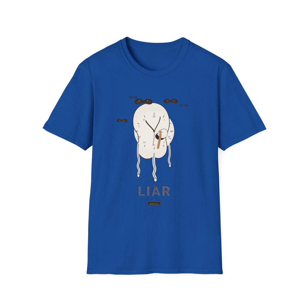 Liar Clock Graphic T‑Shirt — Quirky Surreal Illustration Tee