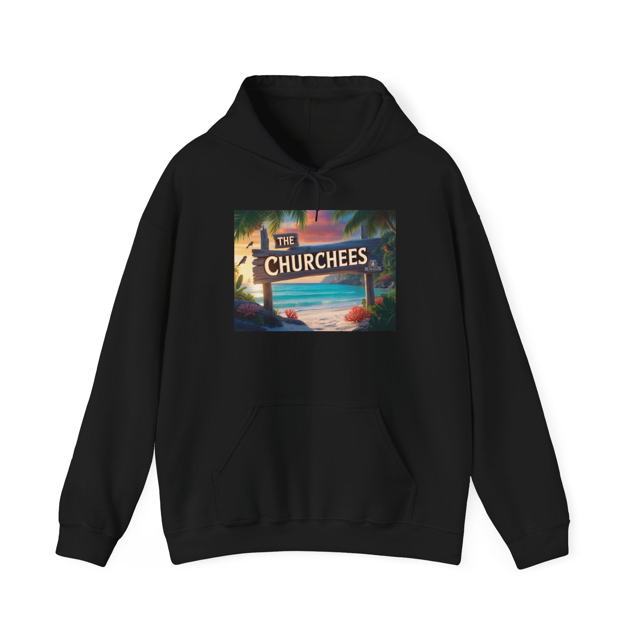 Le sweat à capuche Churchees Retro Beach – Sweat-shirt graphique surf vintage