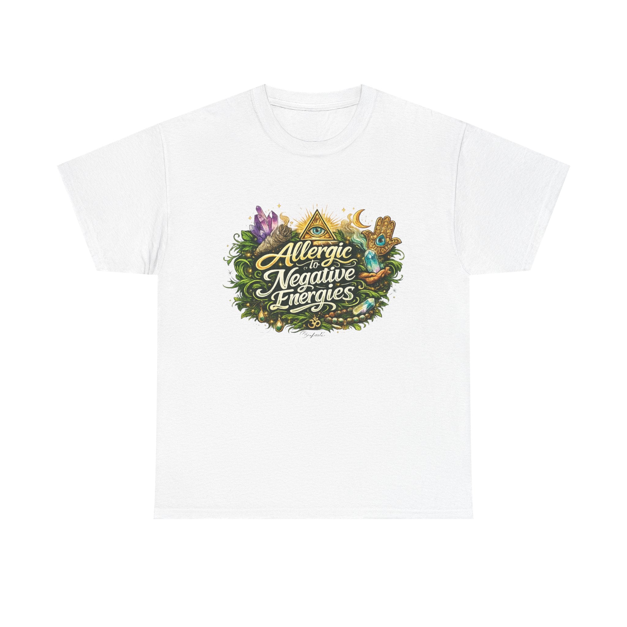 T‑Shirt — "Allergic to Negative Energies" Spiritual Graphic Tee
