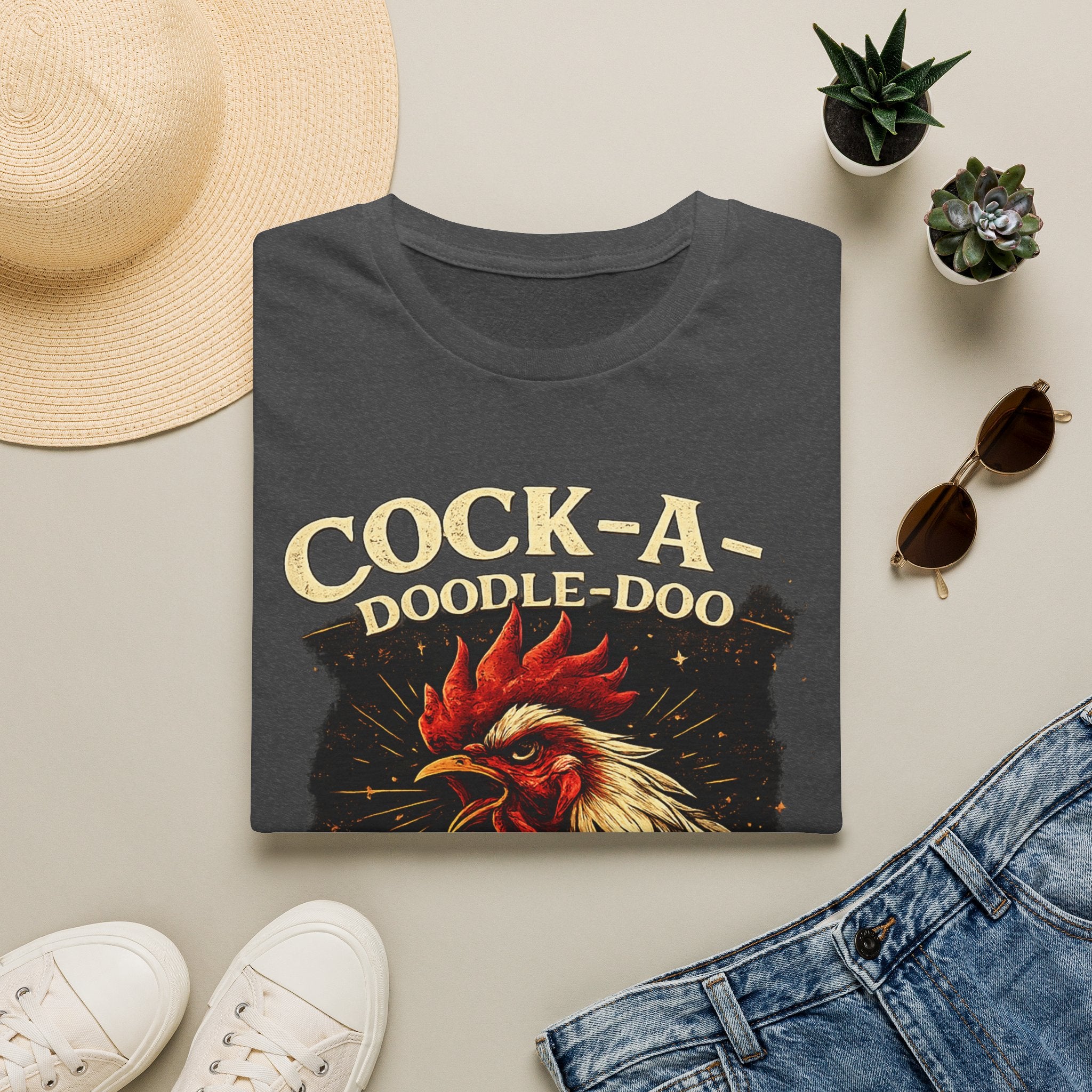 Cock-a-Doodle-Doo Bitch T-Shirt — Funny Rooster Graphic Tee
