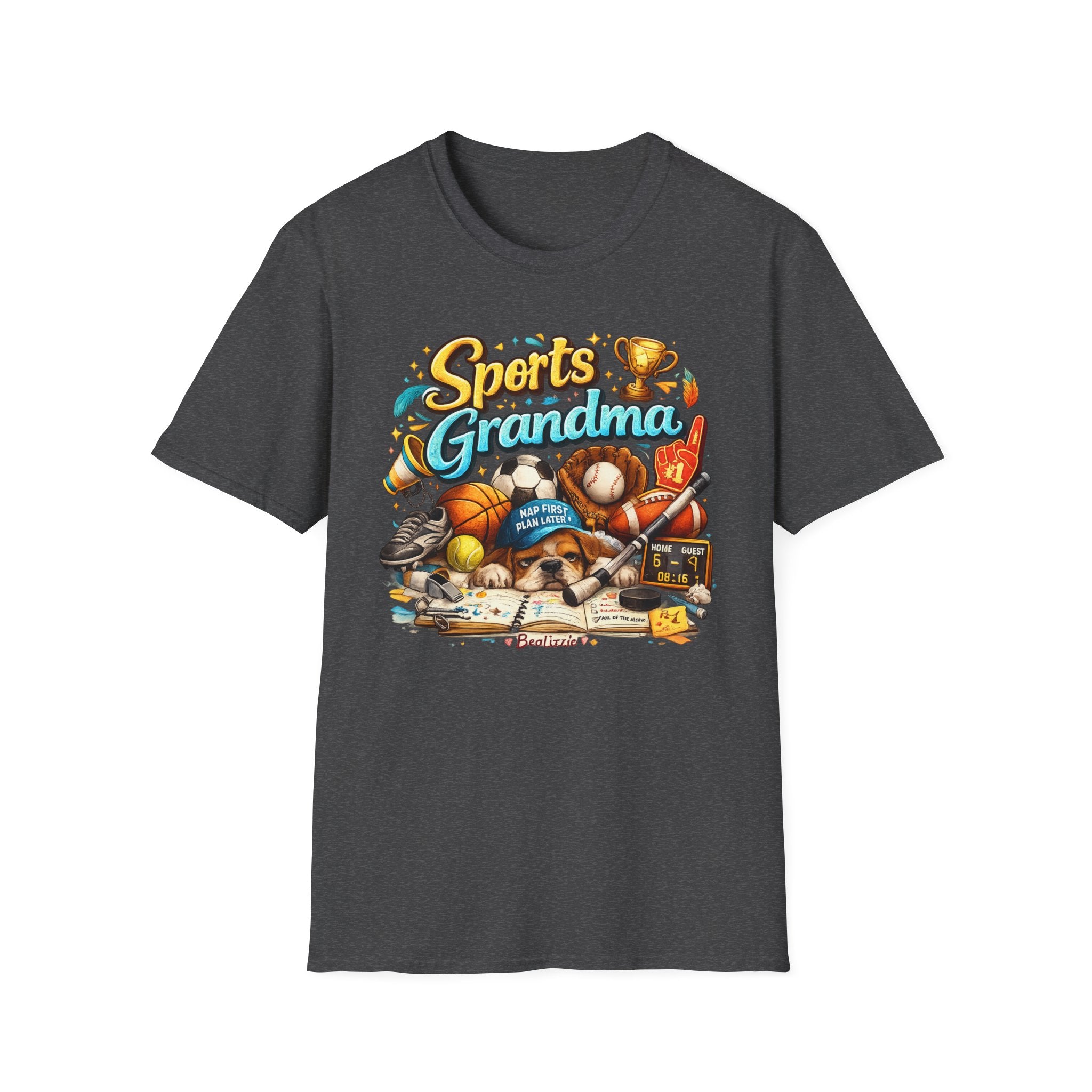 Sports Grandma T-Shirt — Retro Trophy & Multi-Sport Graphic Tee for Active Grandmas