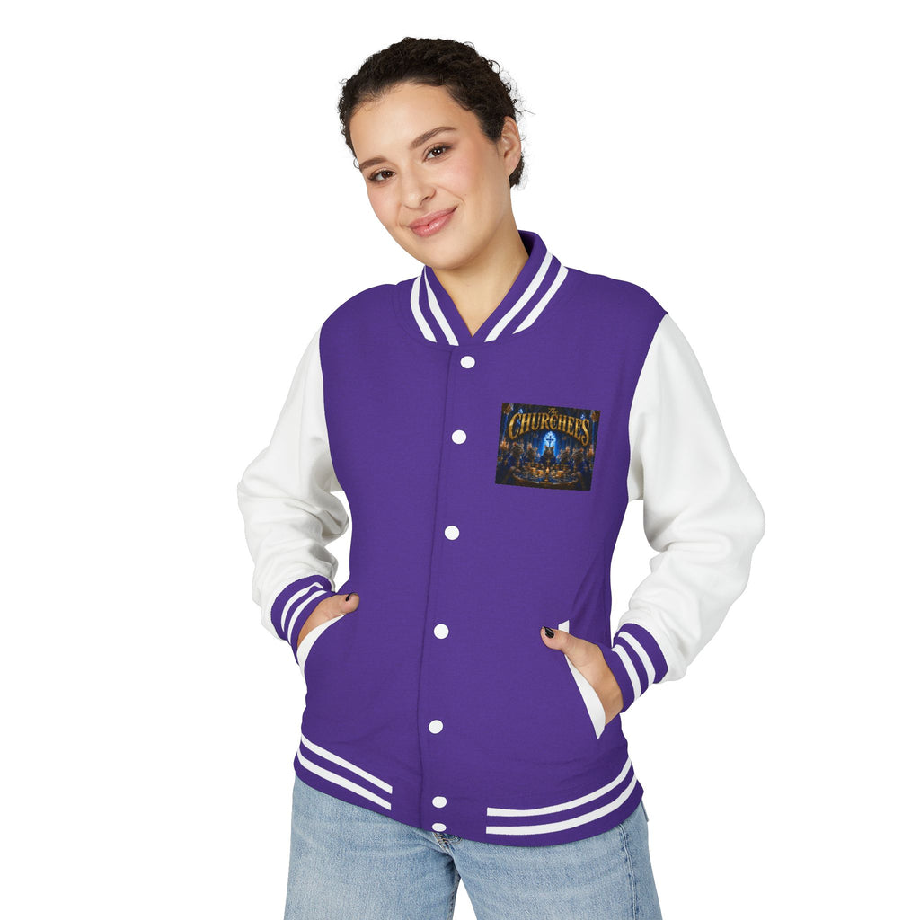 The Churchees Logo Letterman Jacket — Retro Band Varsity Jacket