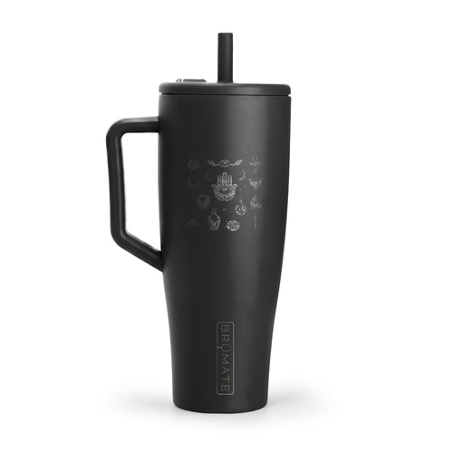 40oz Engraved Insulated Tumbler with Lid & Handle — Travel Mug for Work, Gym & Outdoors