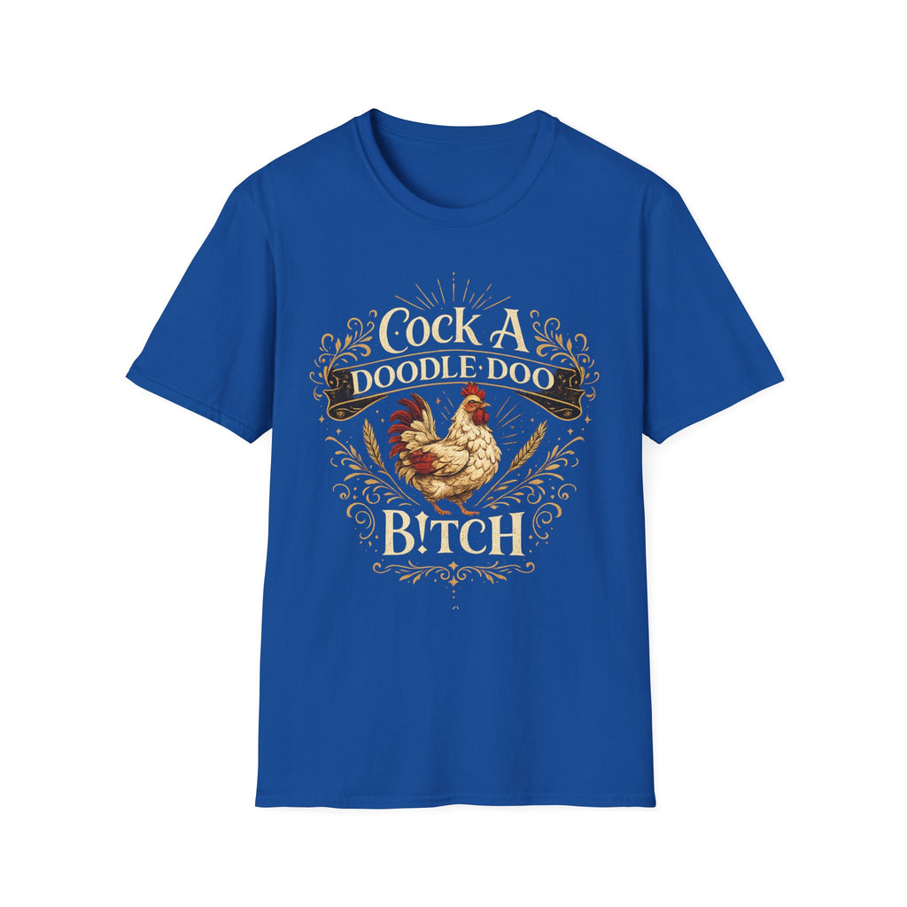 Cock A Doodle Doo T-Shirt — Funny Rooster Farmyard Graphic Tee