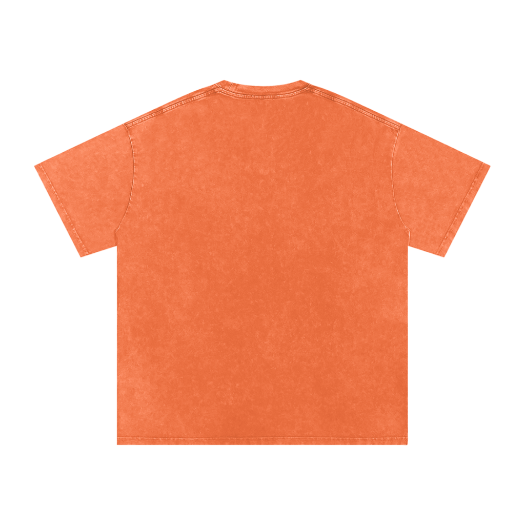 T-shirt oversize en coton délavé à la neige