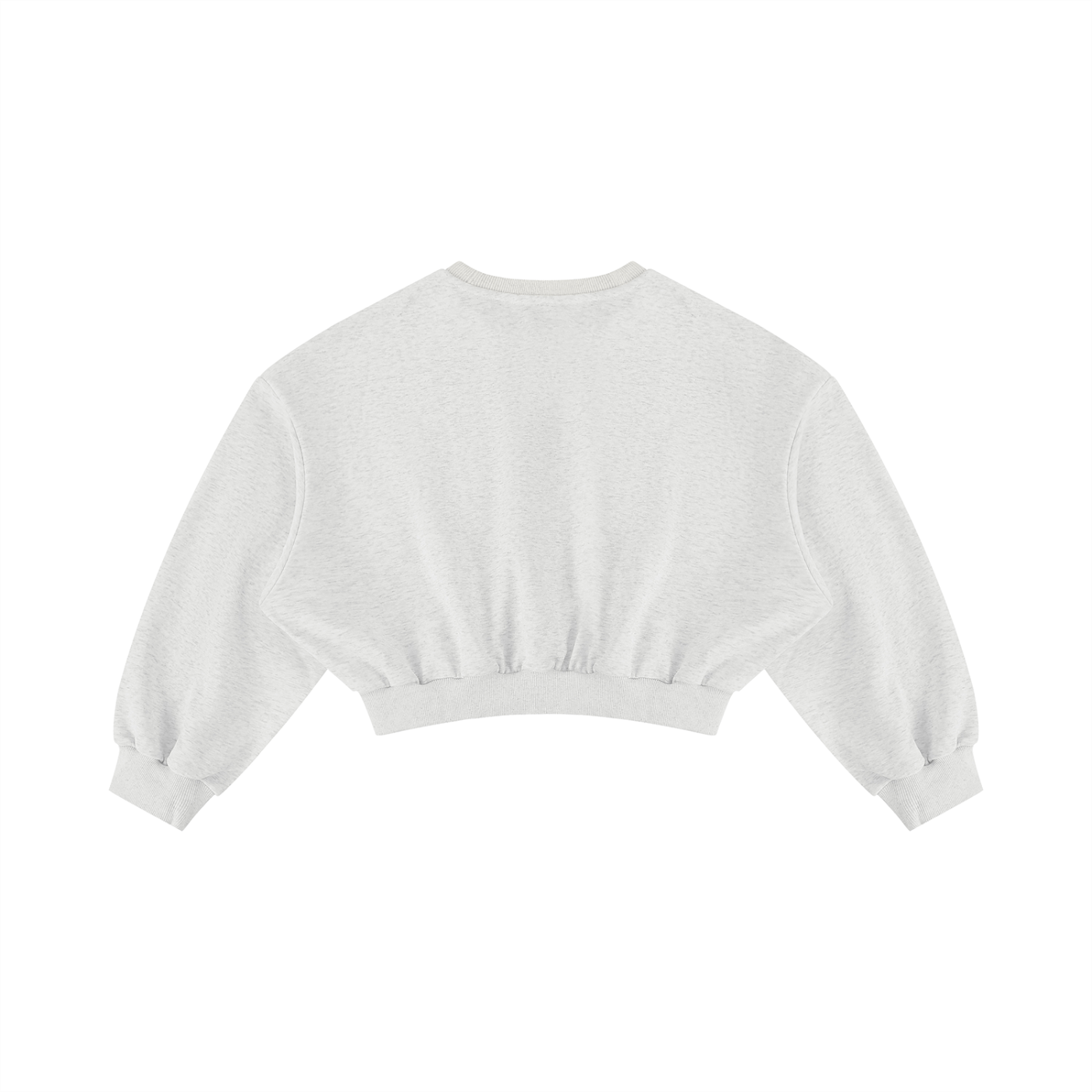 Sweat-shirt court col rond ample femme