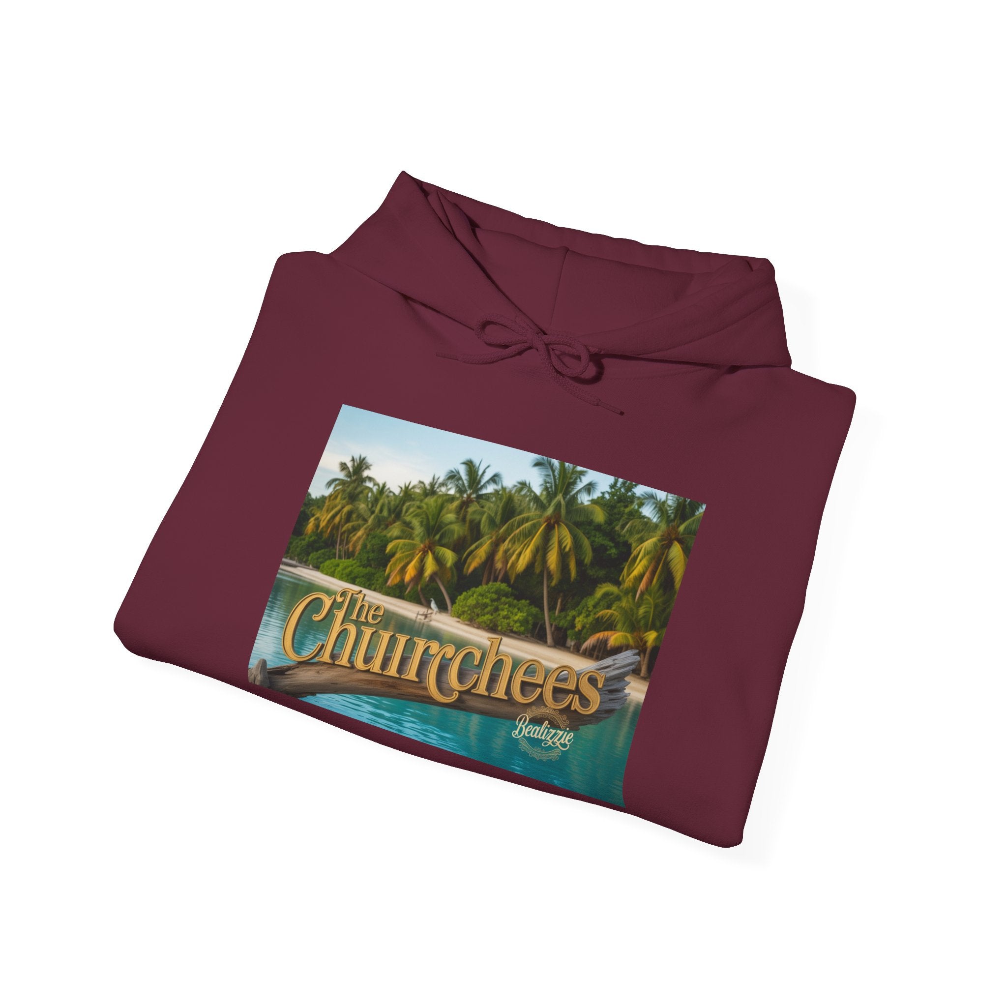 Sweat à capuche Churrchees Tropical Palm — Sweat-shirt rétro motif plage