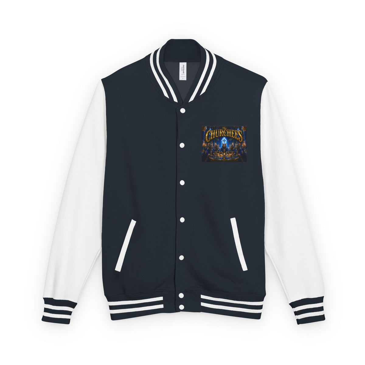 The Churchees Logo Letterman Jacket — Retro Band Varsity Jacket