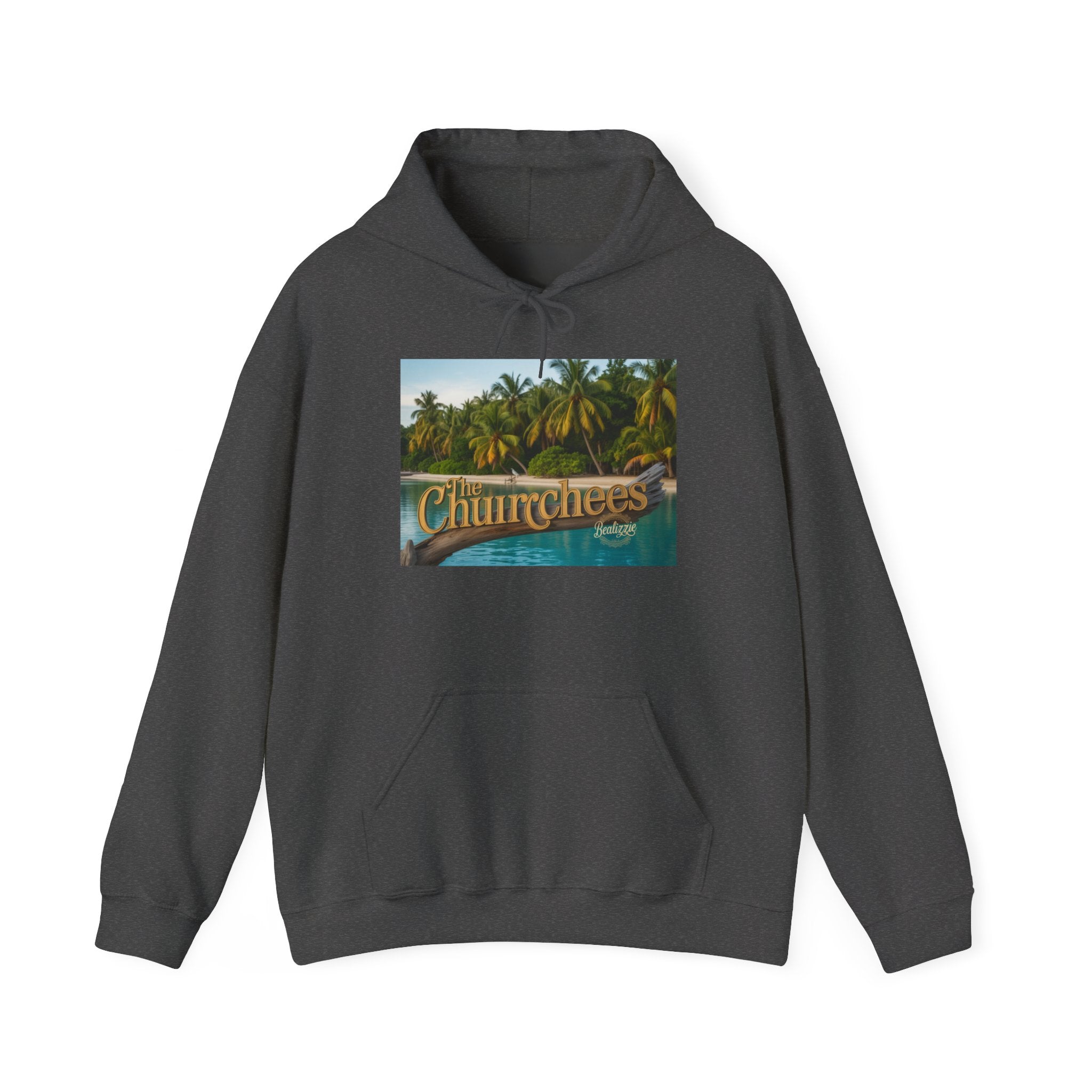 Sweat à capuche Churrchees Tropical Palm — Sweat-shirt rétro motif plage