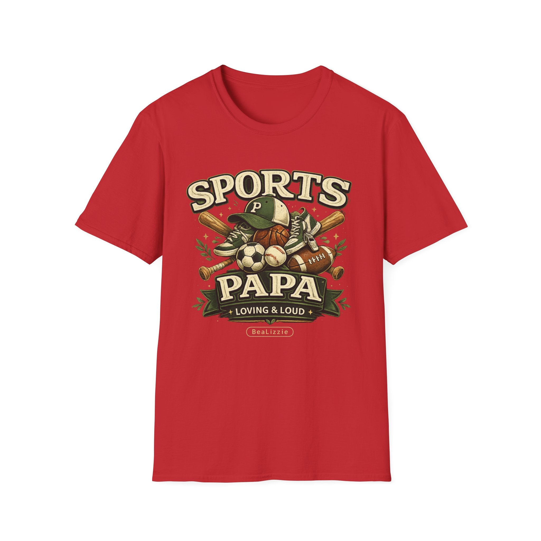 Sports Papa T-Shirt — Loving & Loud Vintage Sports Dad Tee