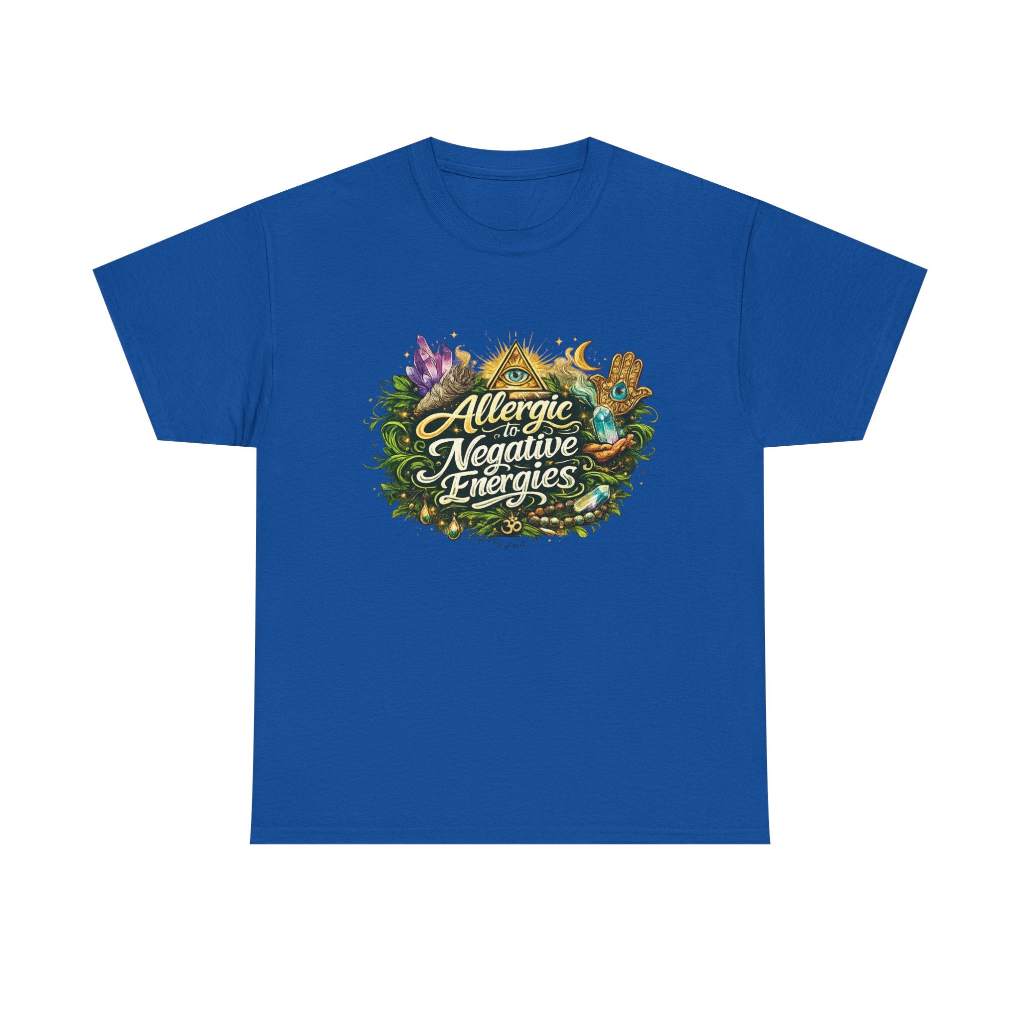 T‑Shirt — "Allergic to Negative Energies" Spiritual Graphic Tee