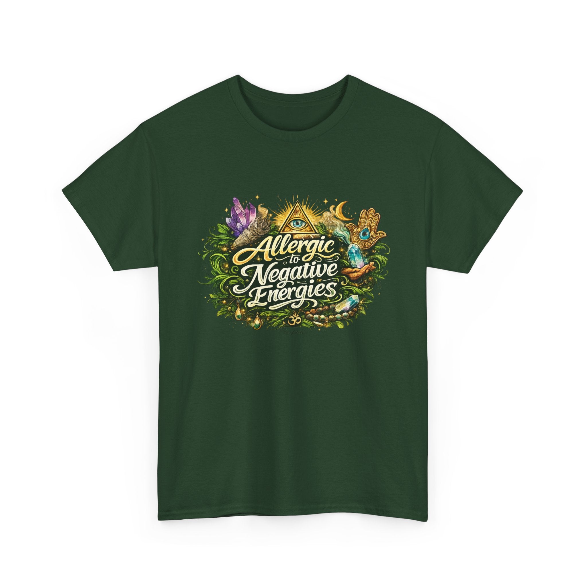 T‑Shirt — "Allergic to Negative Energies" Spiritual Graphic Tee