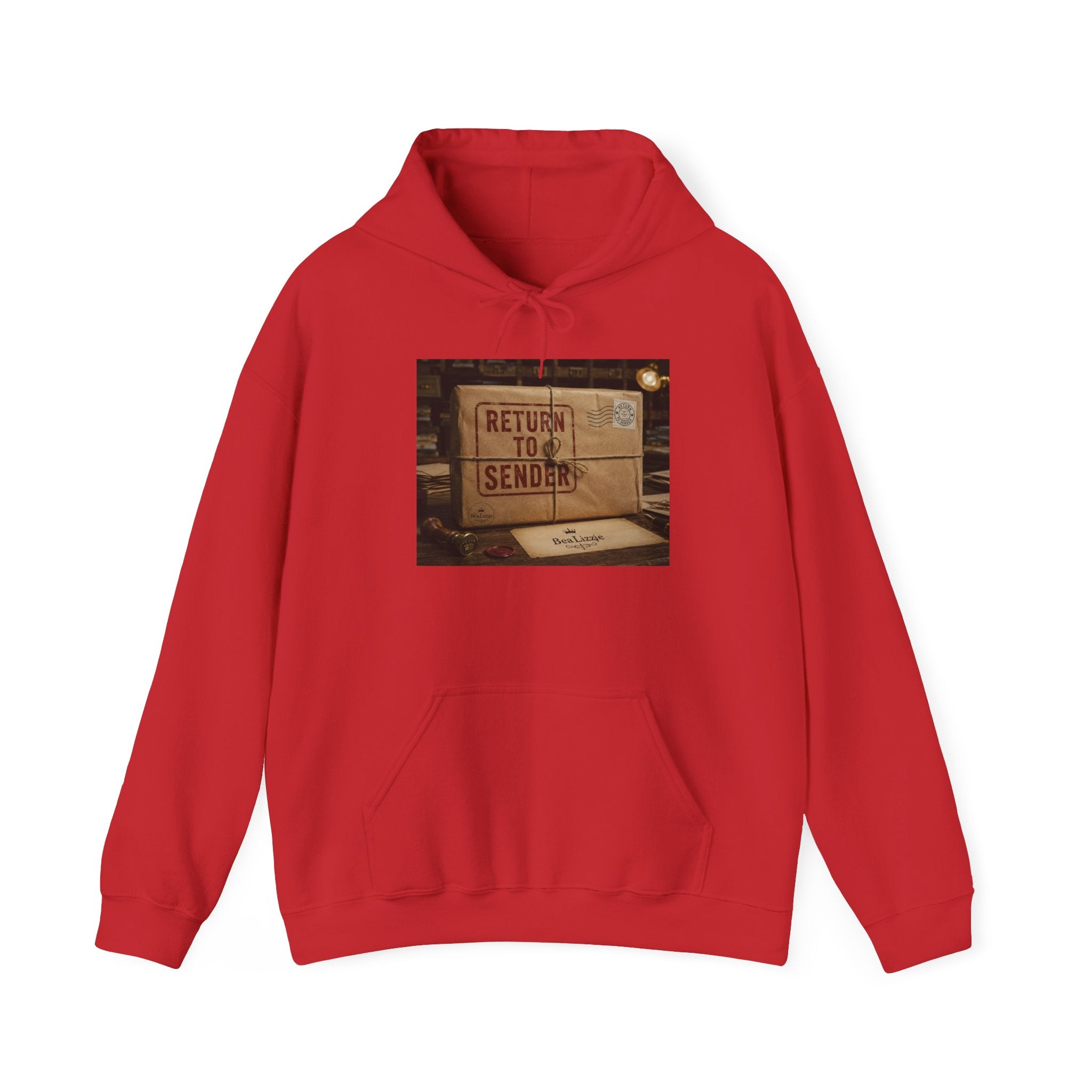 Sweat à capuche « Retour à l'expéditeur » – Motif boîte aux lettres vintage