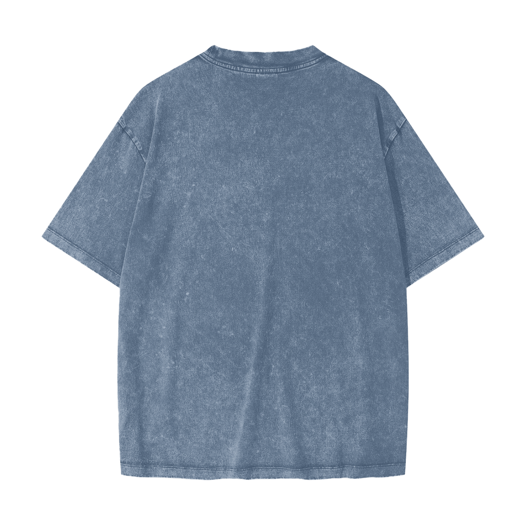 T-shirt lourd délavé par la neige