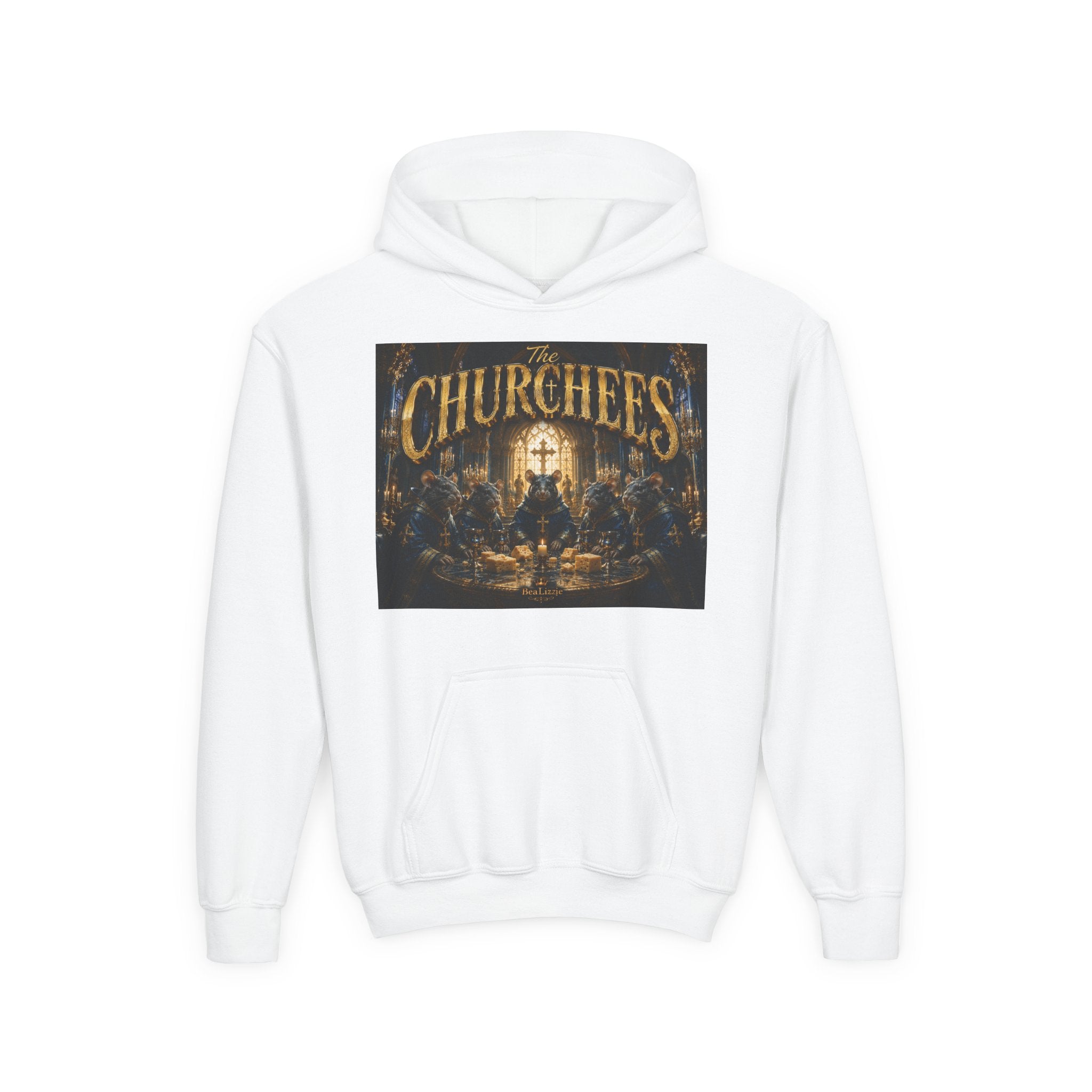 Youth Hoodie — 'CHURCHEES' Graphic Sweatshirt