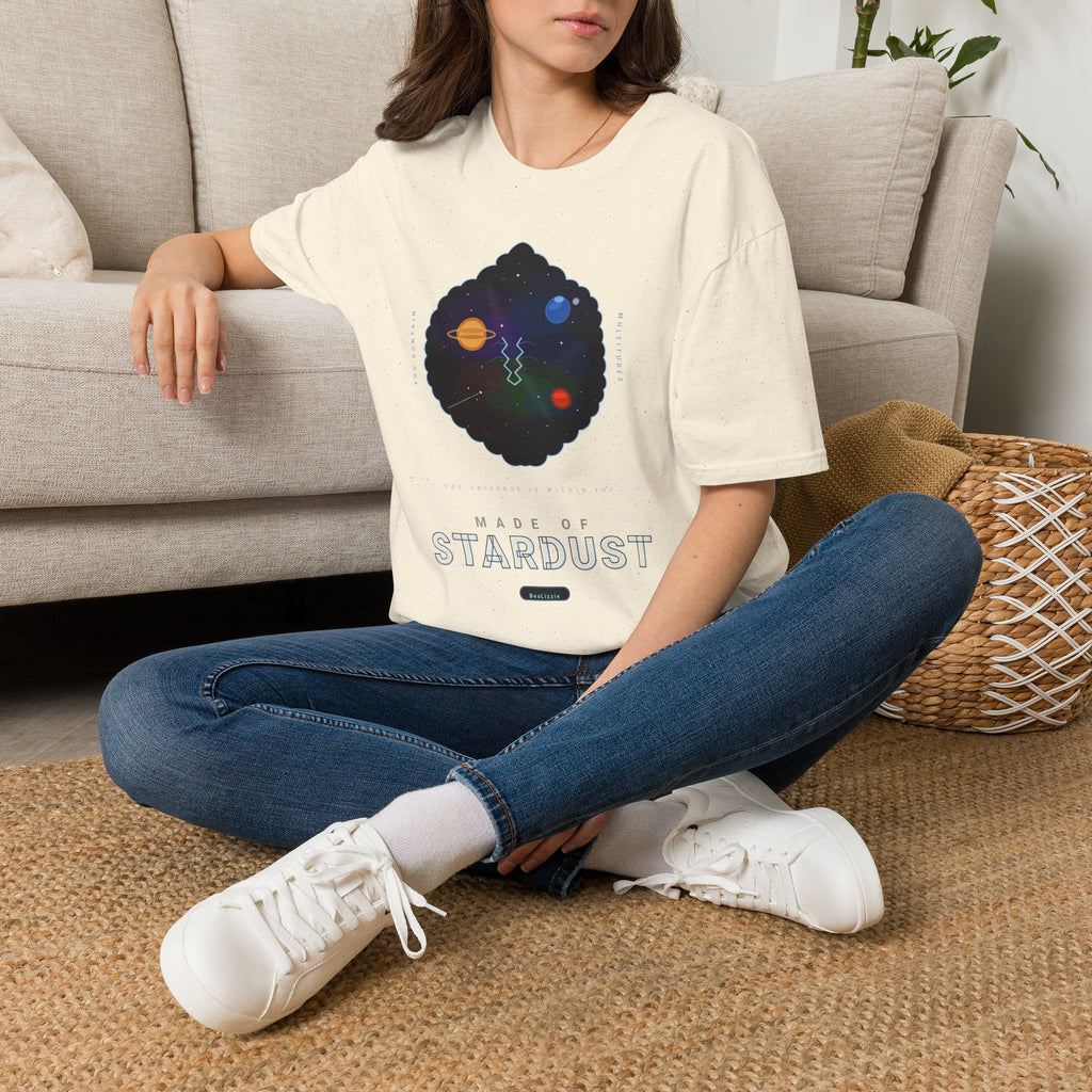 Galaxy Graphic T‑Shirt — 'Making Stardust' Cosmic Planet Tee
