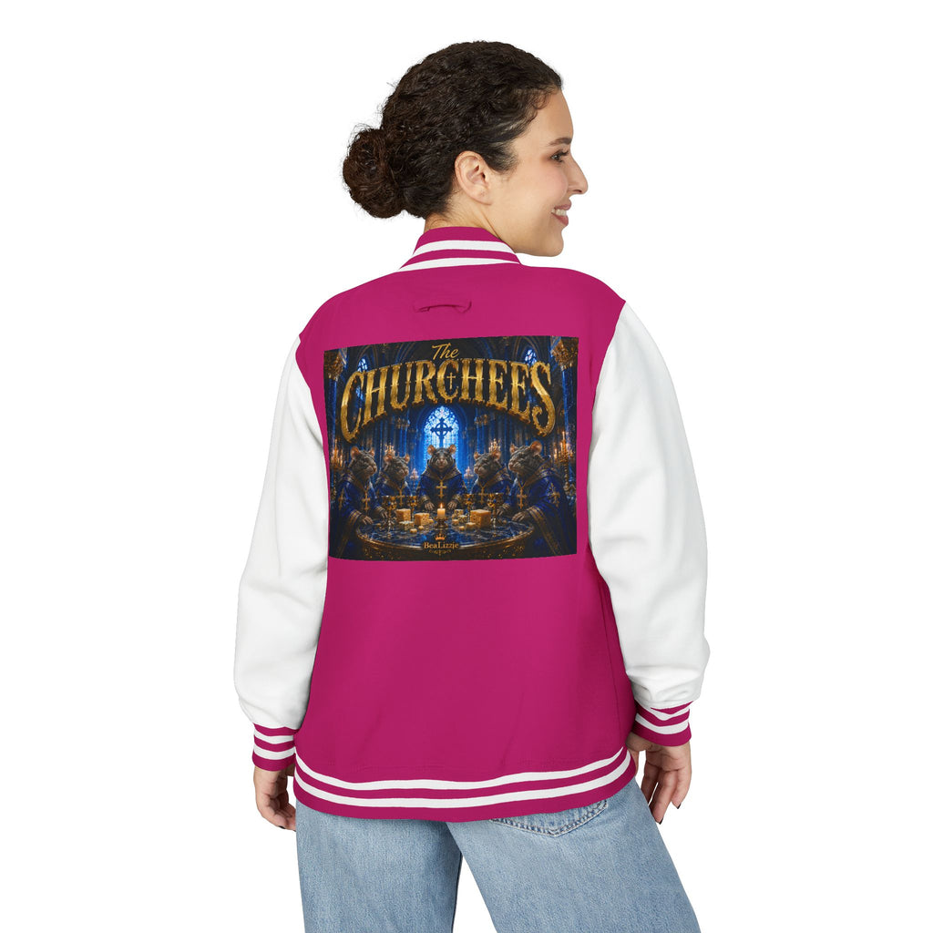 The Churchees Logo Letterman Jacket — Retro Band Varsity Jacket