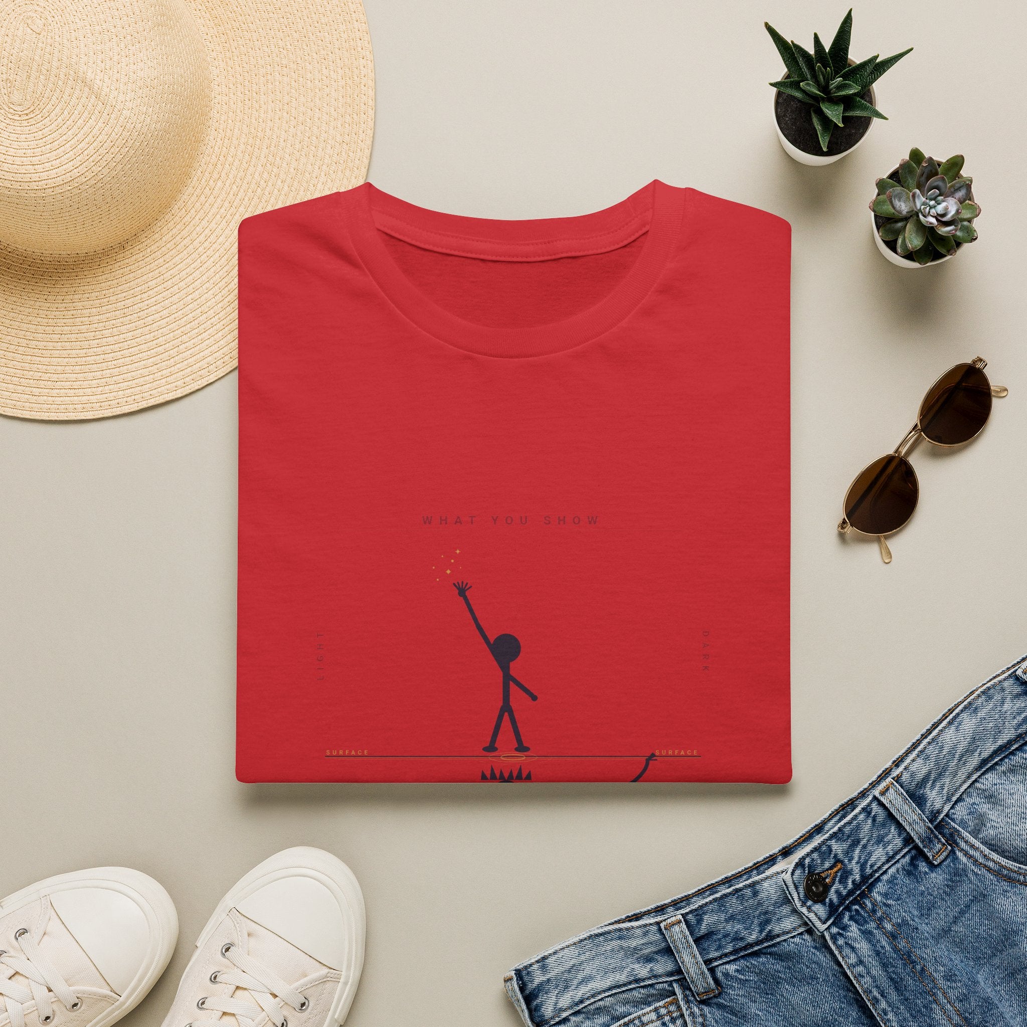 T‑Shirt — Minimalist 'Know Thyself' Stick Figure Motivational Tee