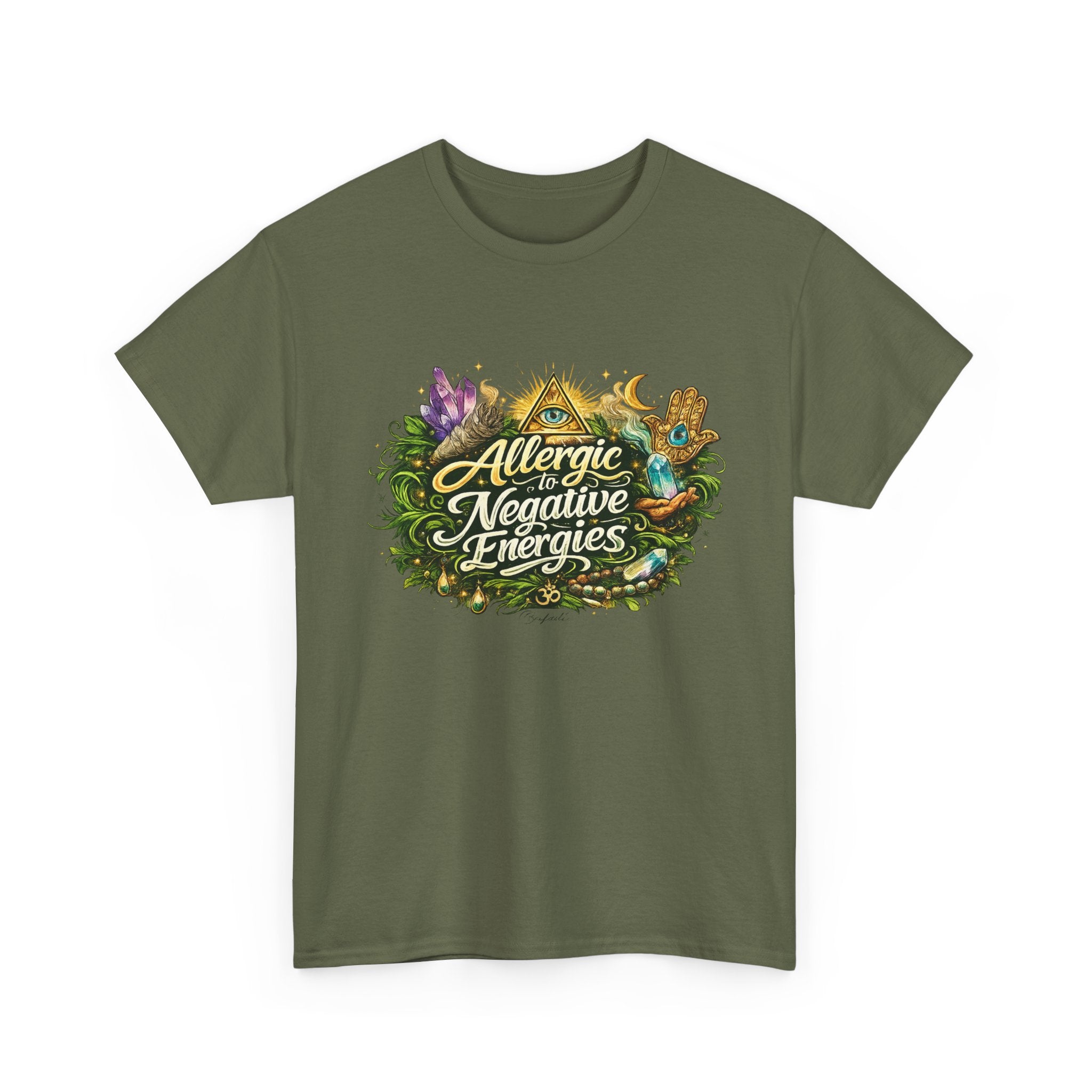 T‑Shirt — "Allergic to Negative Energies" Spiritual Graphic Tee