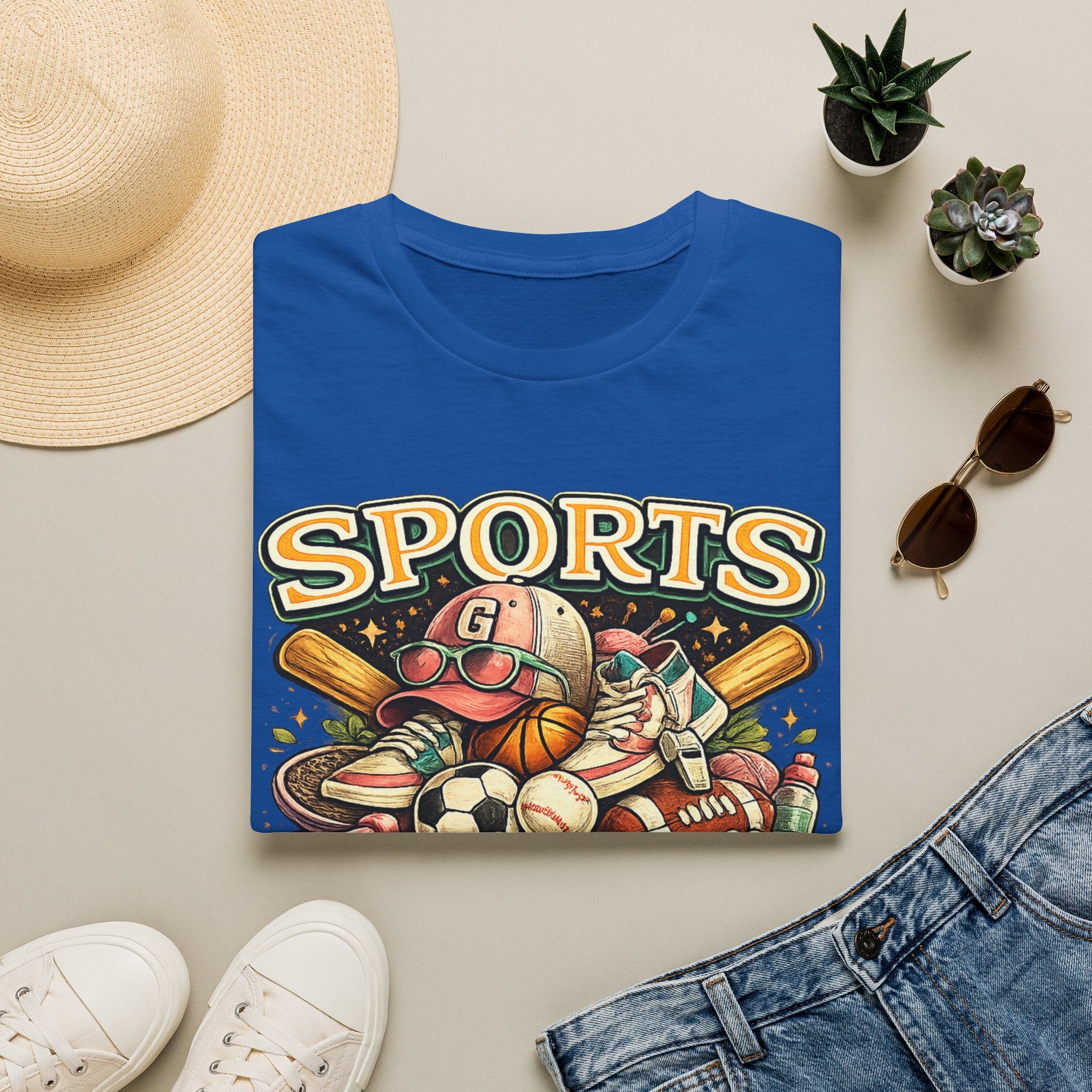 Sports Grandma T‑Shirt — Vintage Baseball & Multi‑Sport Mom Fan Tee
